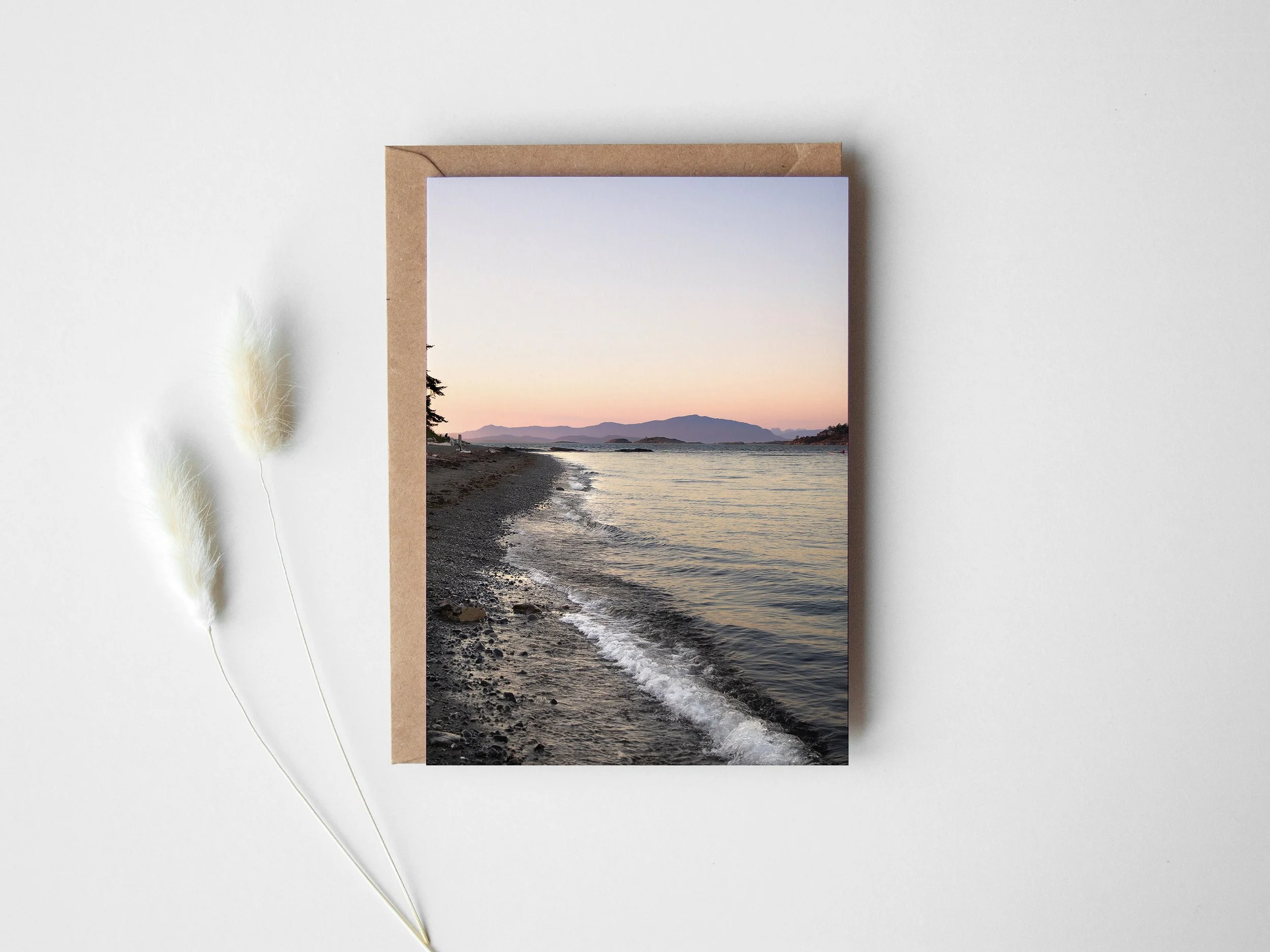 Sebastien Beach sunset greeting card.jpg