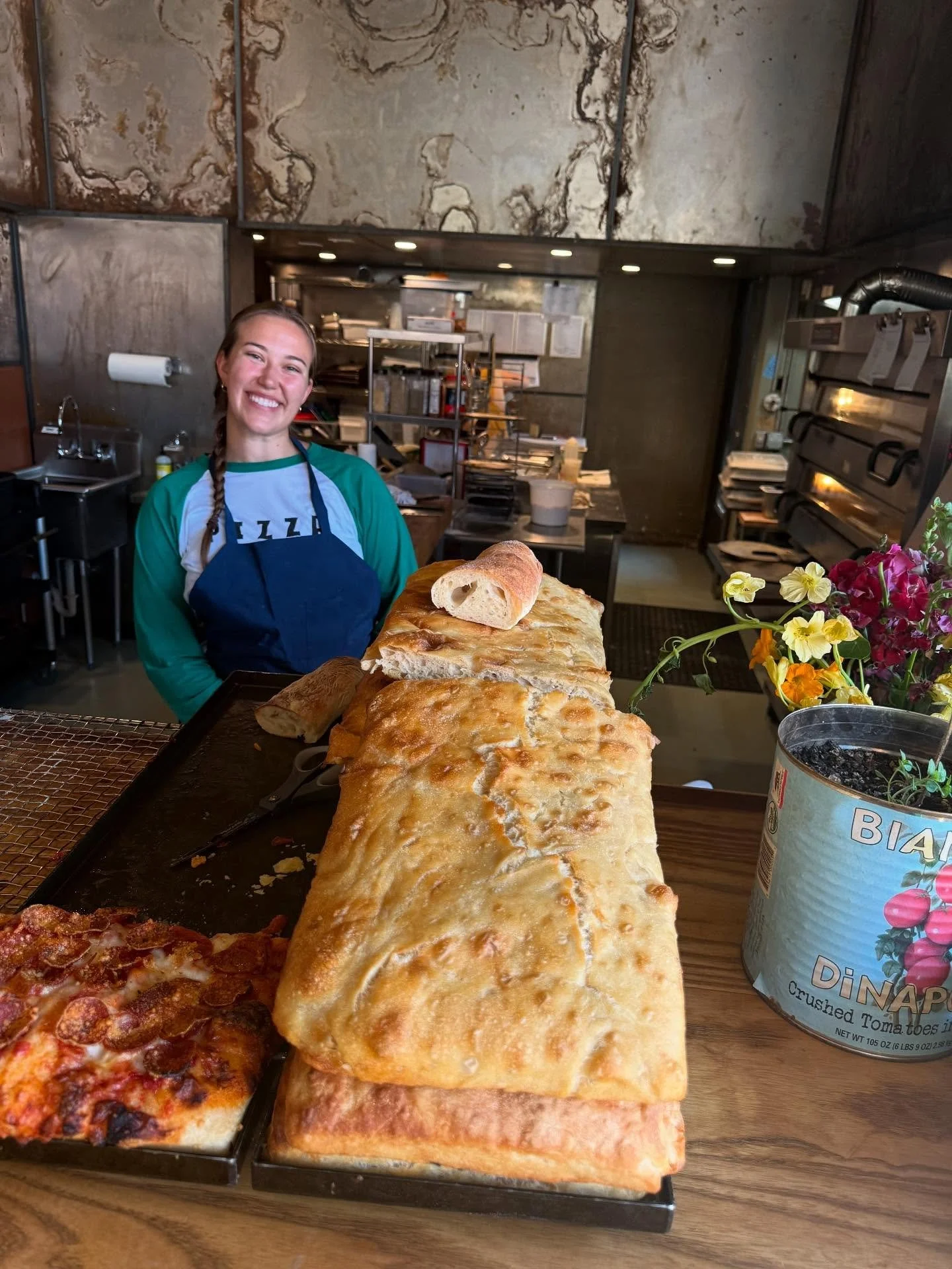 Lunch counter  @ava_c_w at your service&hellip; travelling nurse stopover for ER training in our crazy busy kitchen.