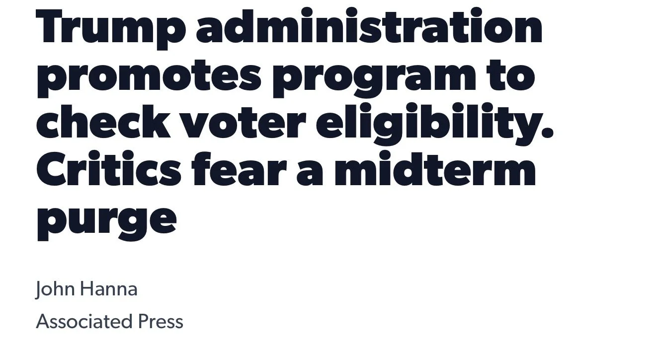 Trump administration promotes program to check voter eligibility. Critics fear a midterm purge
