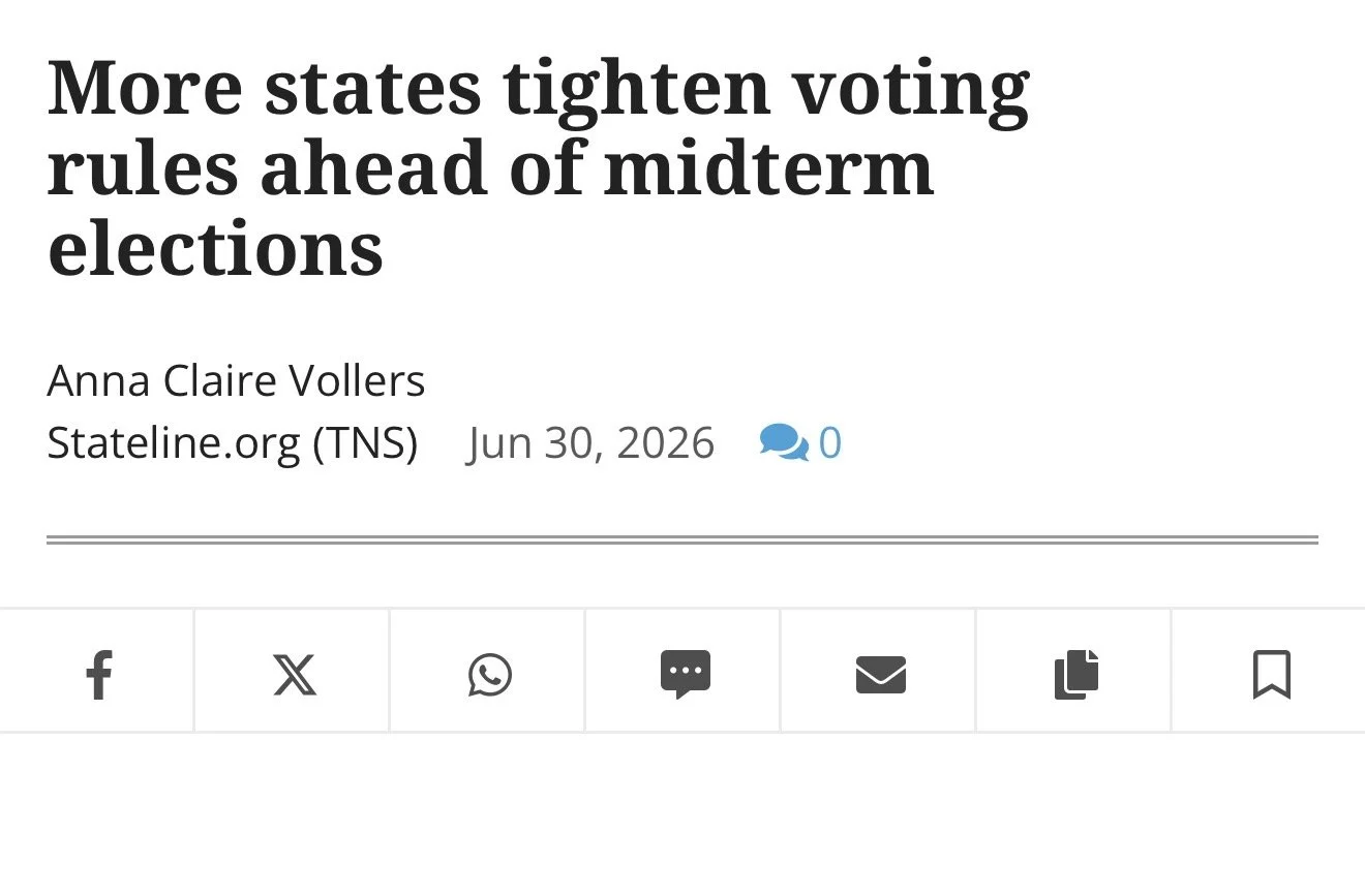 More states tighten voting rules ahead of midterm elections