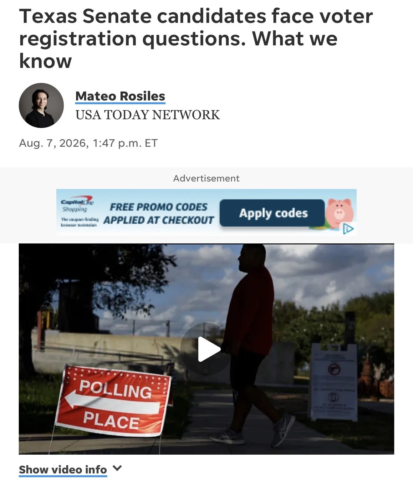 Texas Senate candidates face voter registration questions. What we know