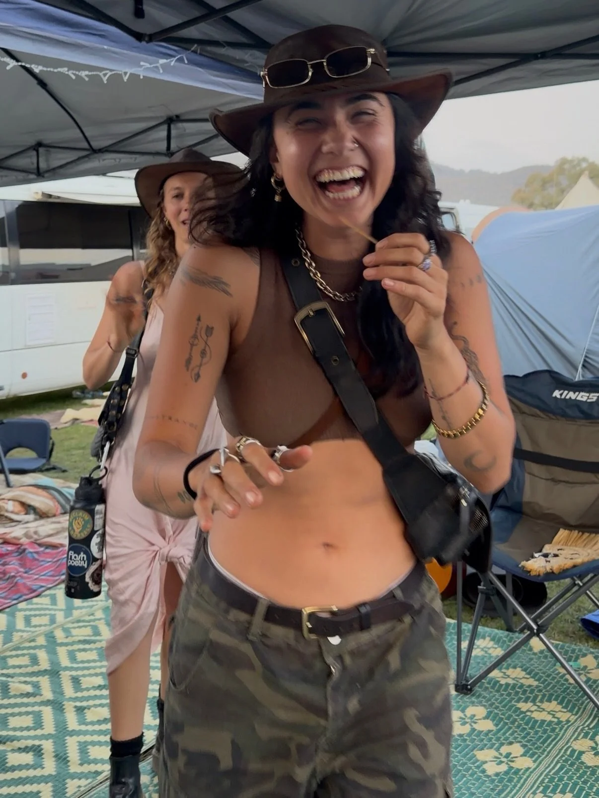 Nothing stitches the soul back together quite like a good doof.
.
A little world where art, land, culture and music collide.
✨🐉
Where you smile at passing strangers and banter in English accents with people you may never see again.
.
You dress