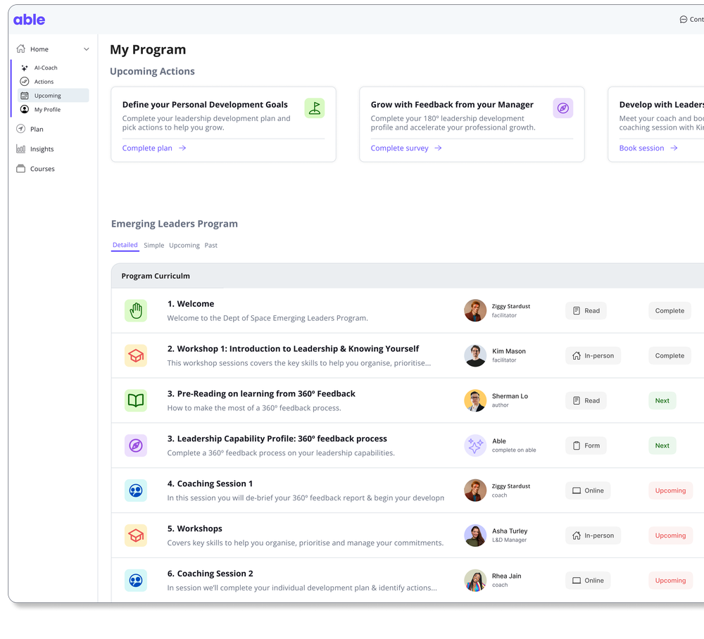 Able - Leadership Platform