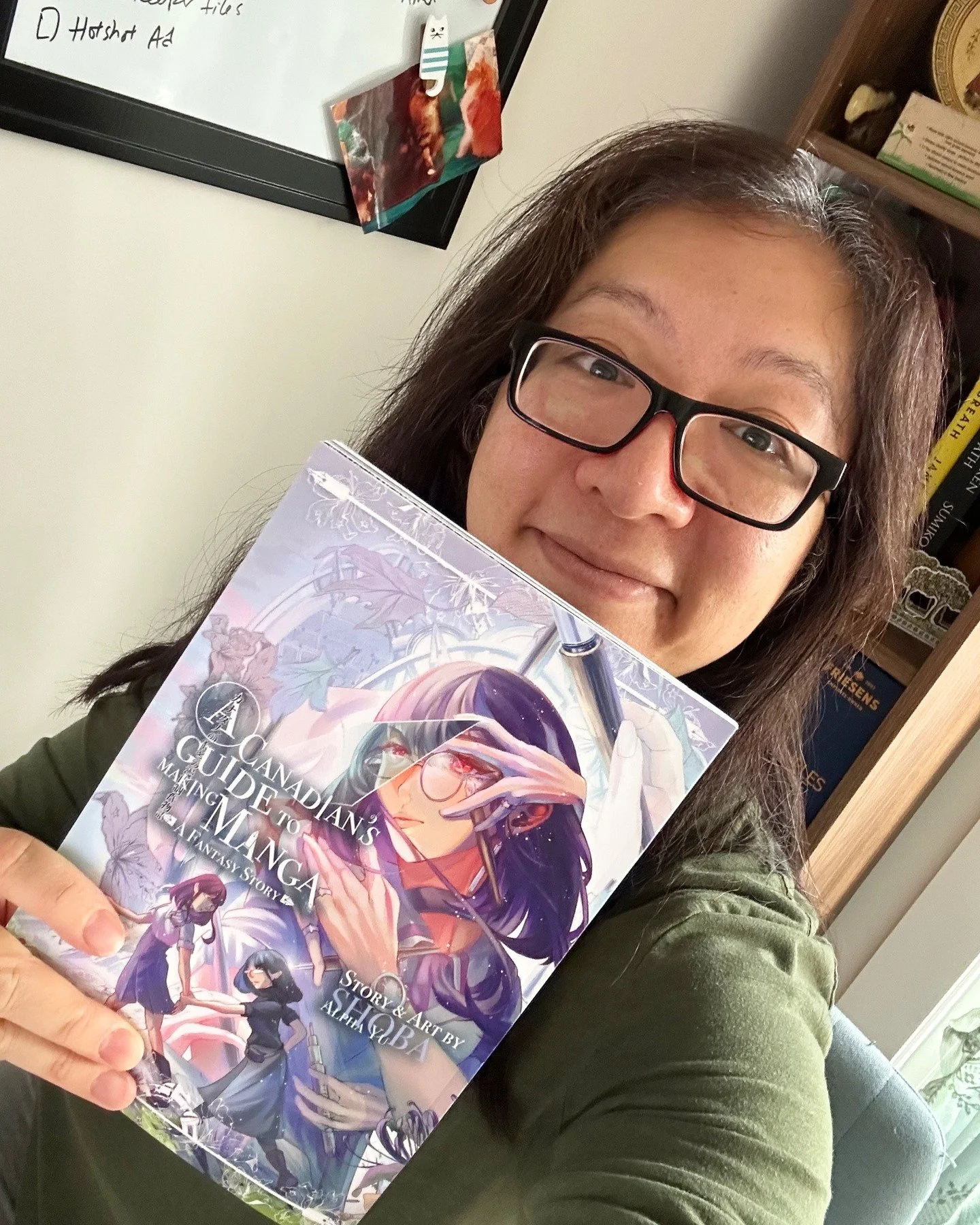 I received a lovely surprise in the mail this week. One of our illustrators, @shoba.art (who&rsquo;s illustrating our upcoming graphic novel Nakano Takeko), sent me a signed copy of his manga!

A Canadian's Guide to Making Manga is about a culturally
