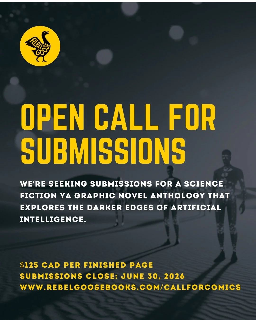 Submissions are now open for our YA graphic novel anthology exploring the darker edges of AI and emerging technology. We're looking for sharp, unsettling, emotionally grounded comics. Creators in the US and Canada are invited to submit. #anthologysub