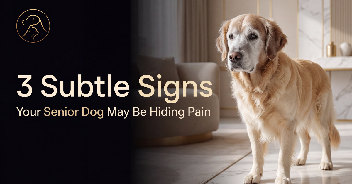 3 Subtle Signs Your Senior Dog May Be Hiding Pain