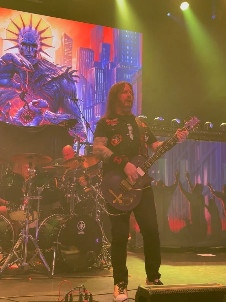 @exodusbandofficial tour opener @thewellmonttheater last night with Biohazard and Sepultura. A glorious night of heavy music and vibes 🤘

@garyholt_official ripping through this part of &ldquo;Deathamphetamine&rdquo; is pretty much bliss. He is the 