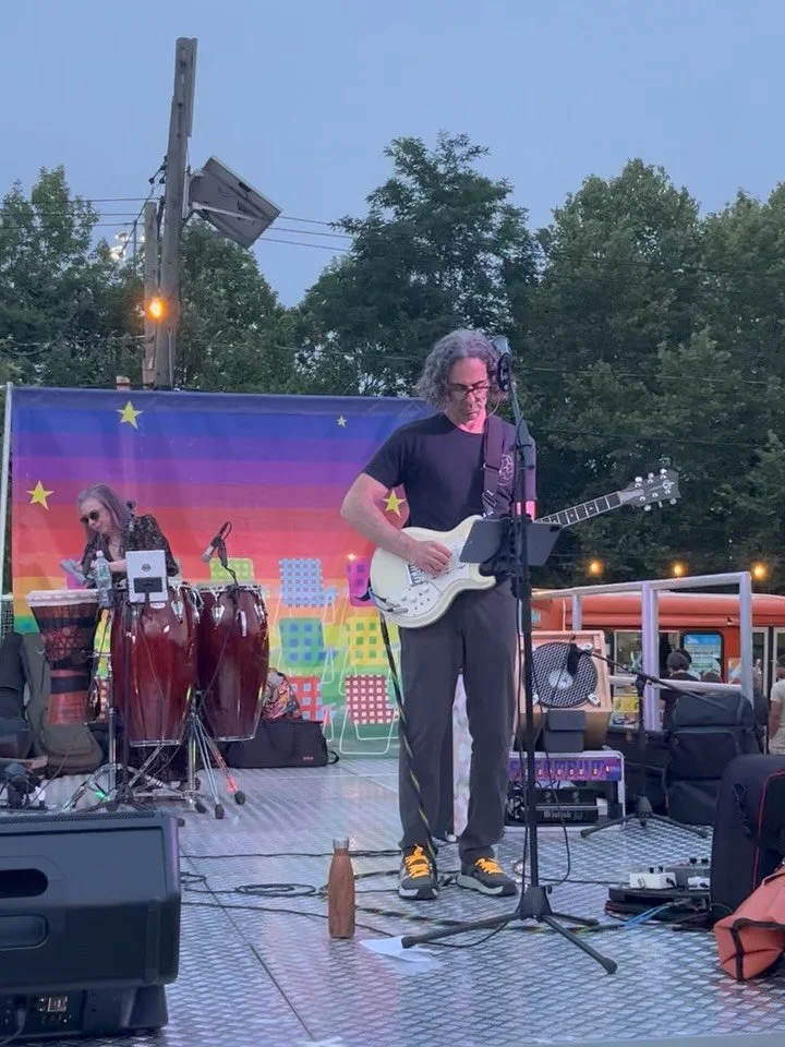 Dead in the park. @workingmansjed closed out the @sopacnow concert series in @southorangevillage in fine form. No rain, all smiles.

&ldquo;Eyes Of The World&rdquo; are always watching. Love watching people migrate from their beach chairs to dancing 
