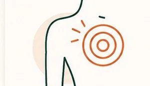 Illustration of shoulder pain location