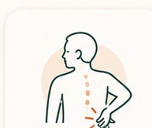 Illustration of back pain location