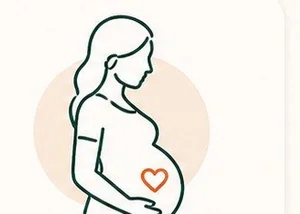 Illustration of pregnancy chiropractic care