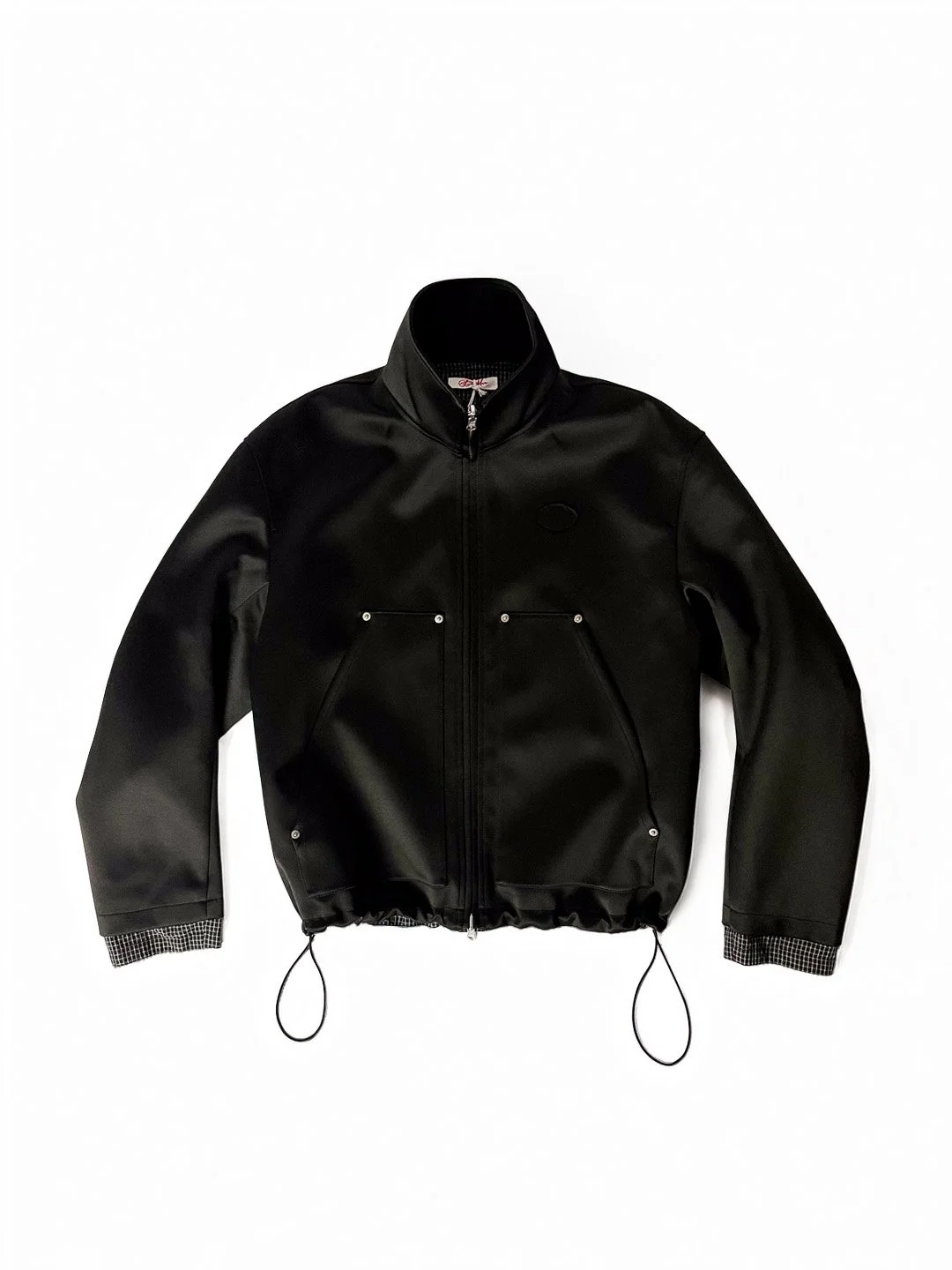 Hi-neck reversible blouson