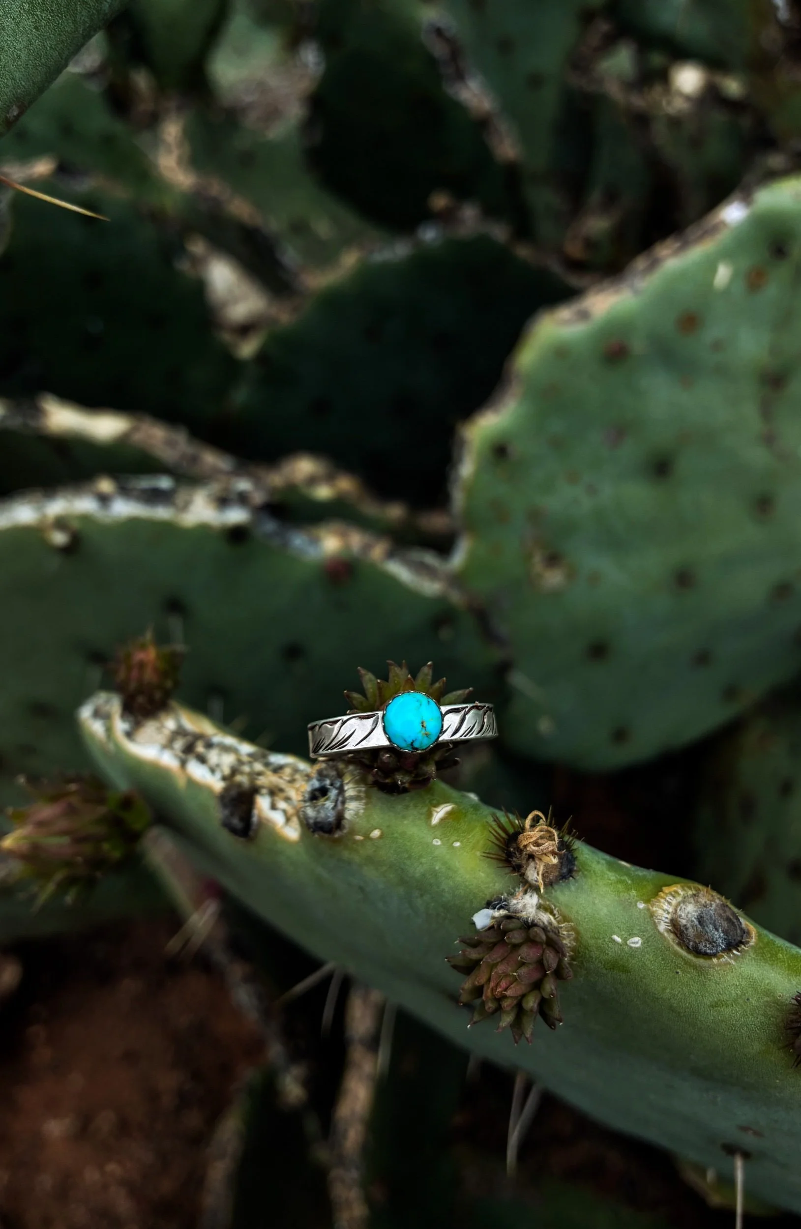 Kingman Hand Engraved Ring Size 9