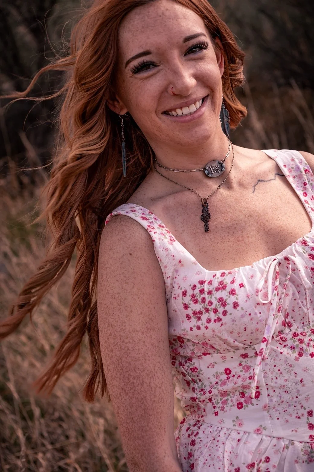Erin B. in her El Sol copper bit pendant.

Tiktok: erin___marie