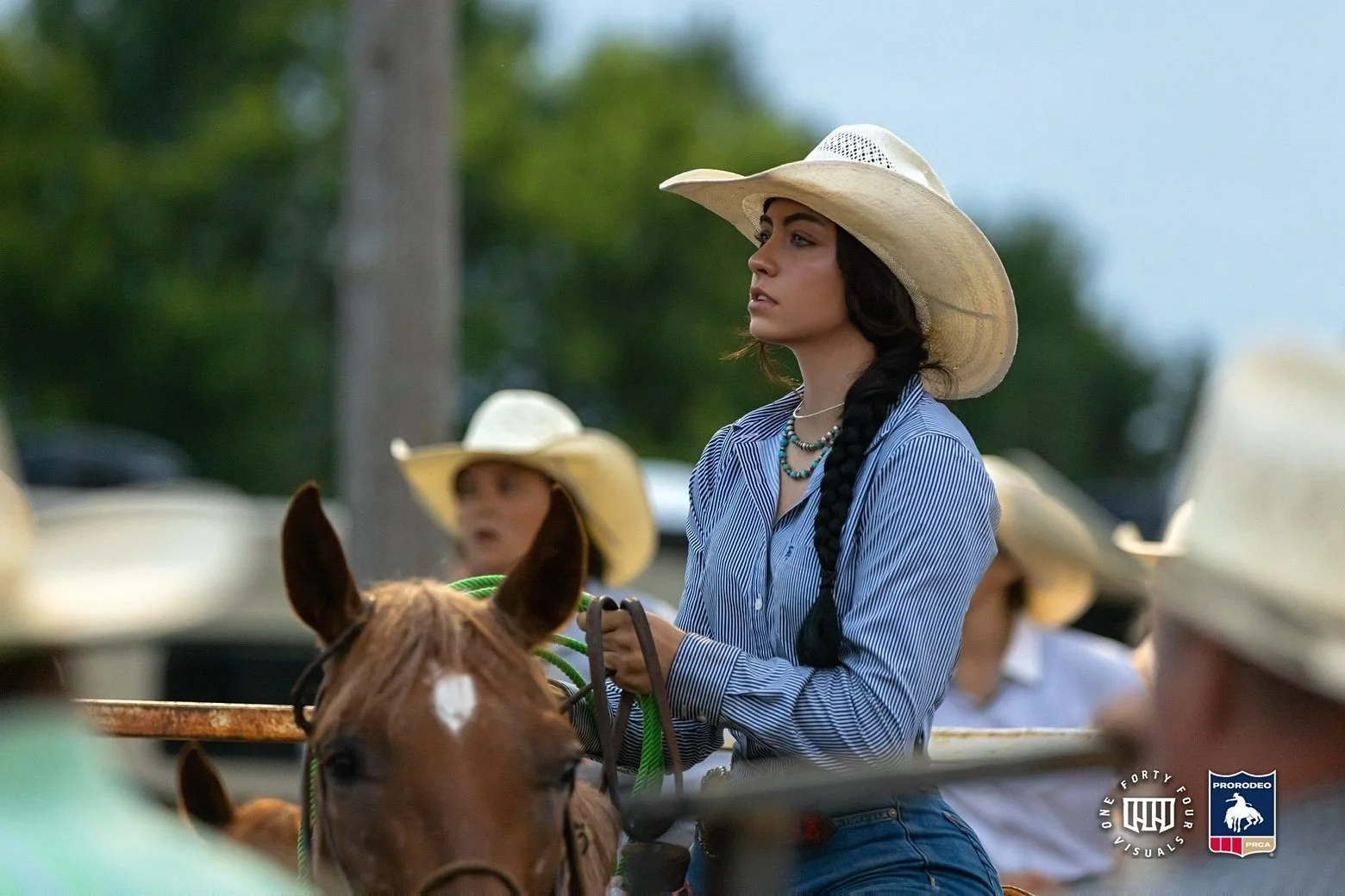 Keylee Z. wearing her Kingman Turquoise pearl stack.

Tiktok: keylee.zanc