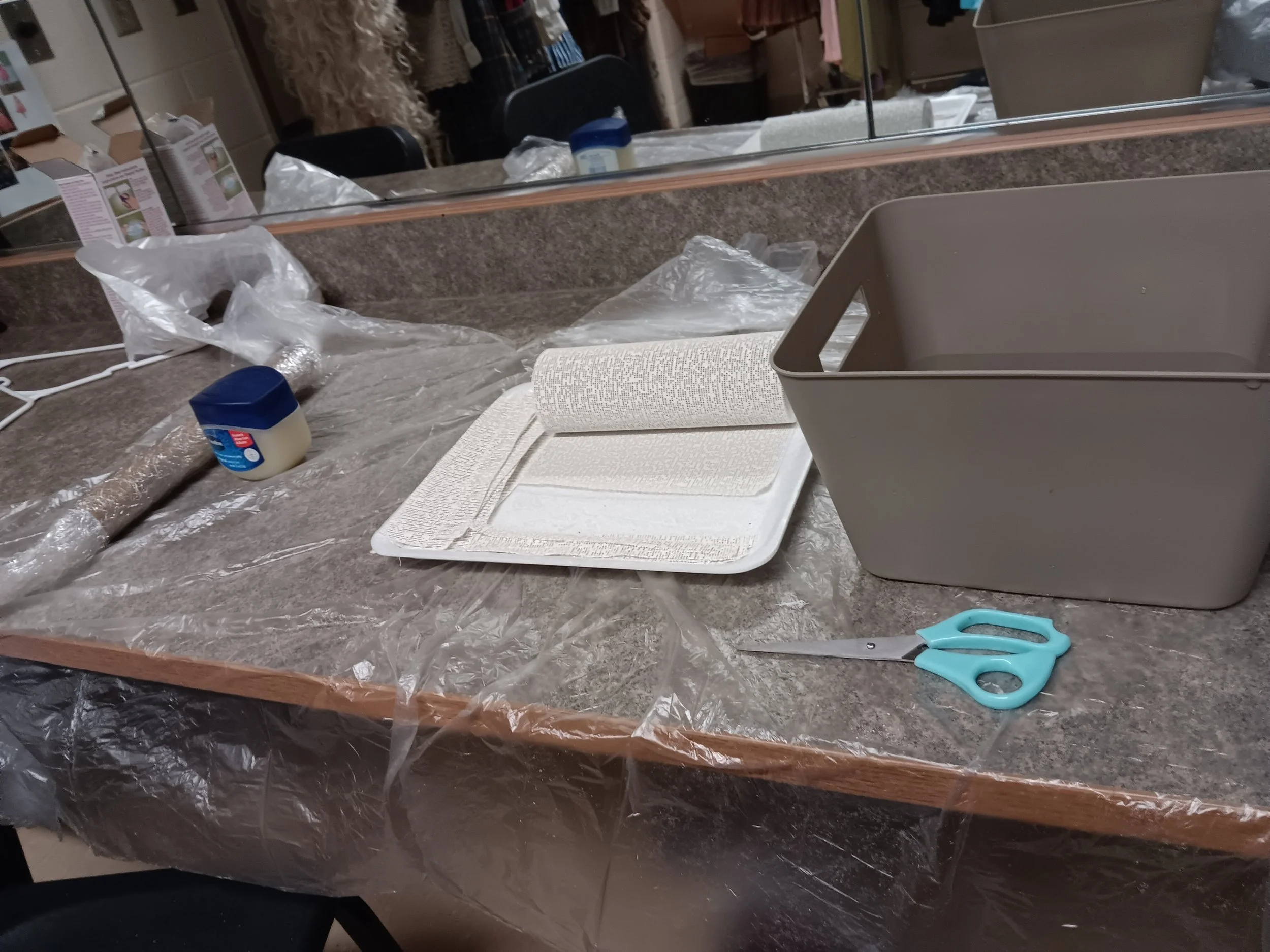 Setting up a clean workspace. 