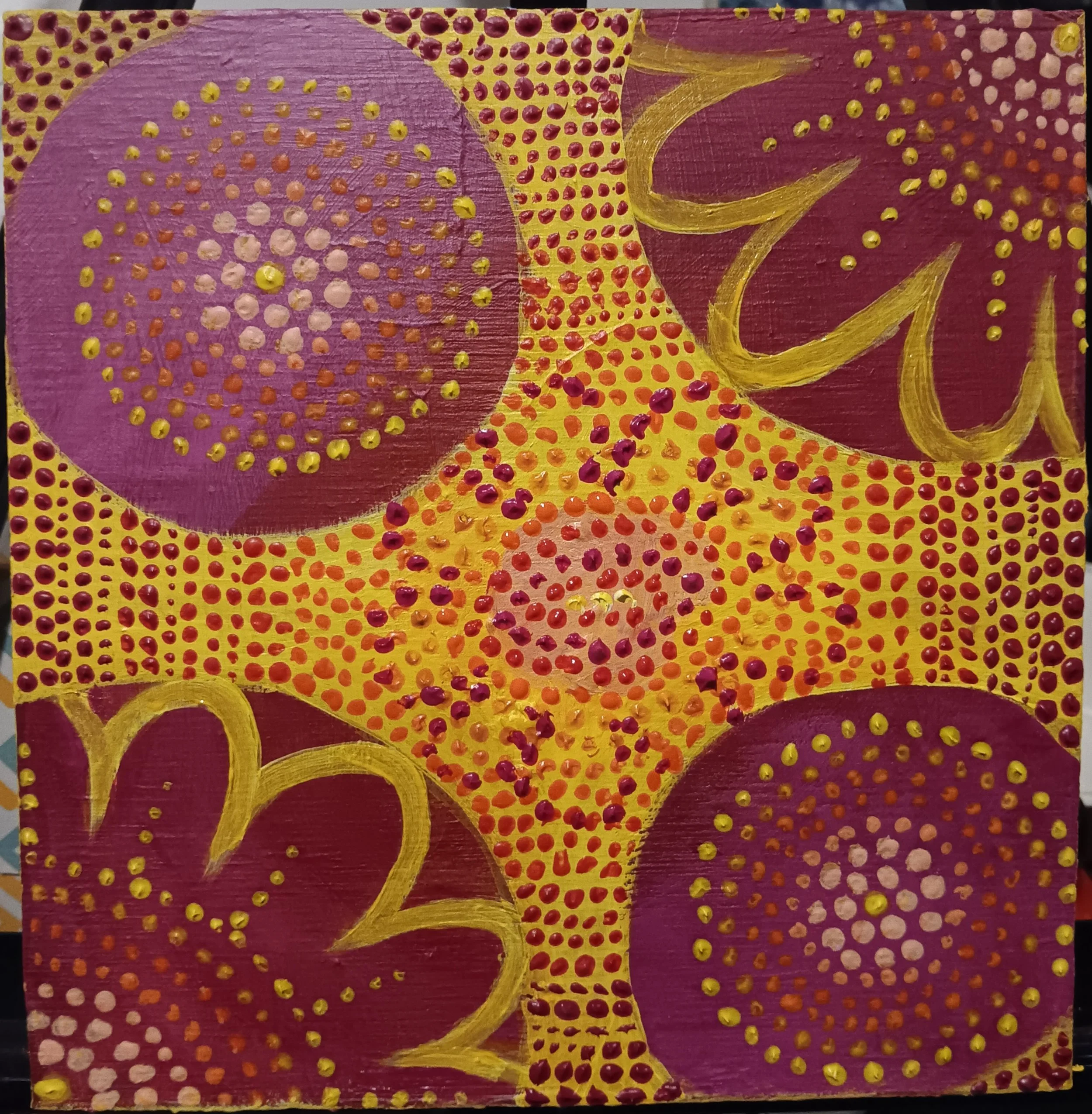 Juvenile Spring, Acrylic on Ply wood 2025 