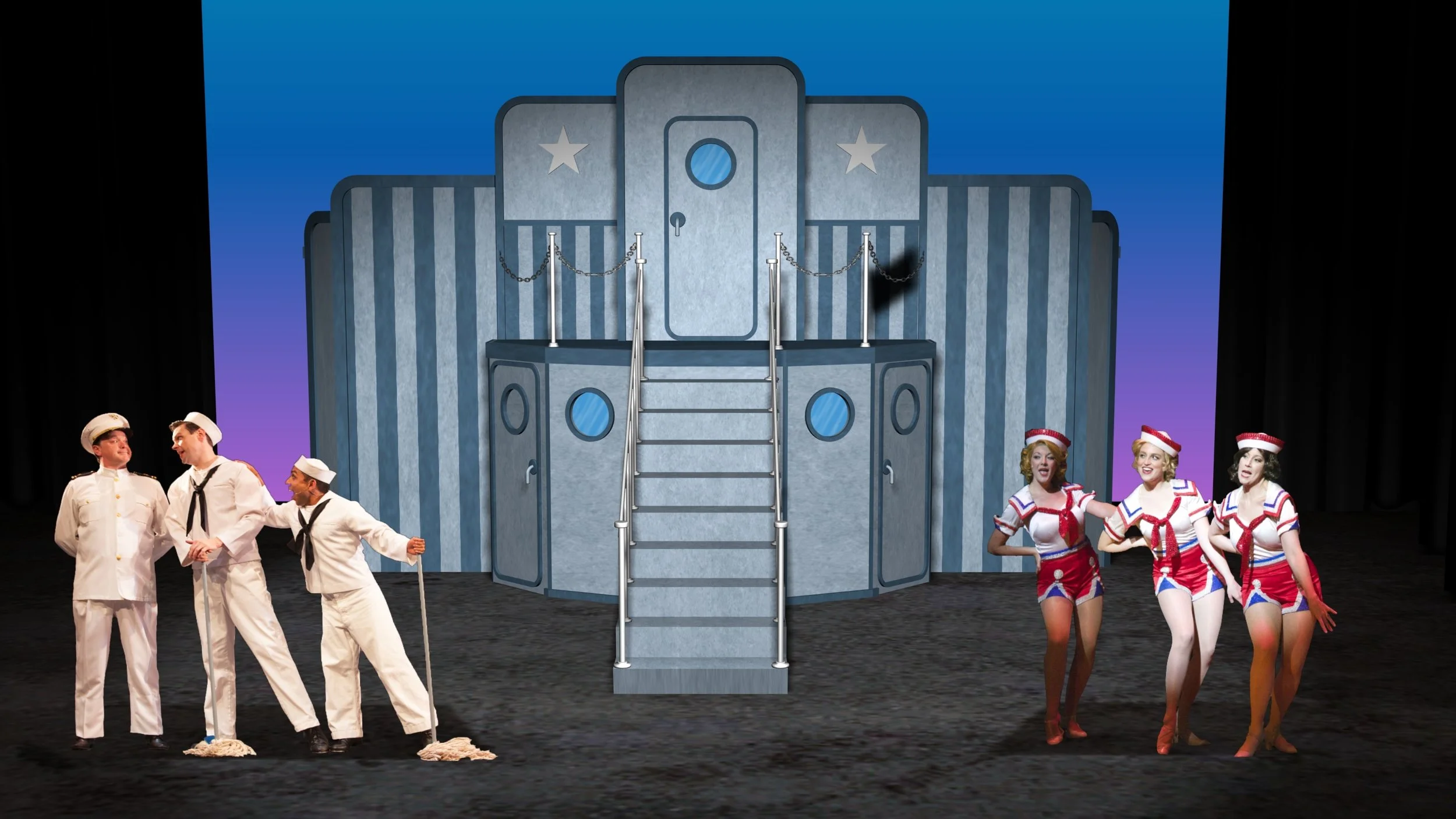 Initial scenic rendering.