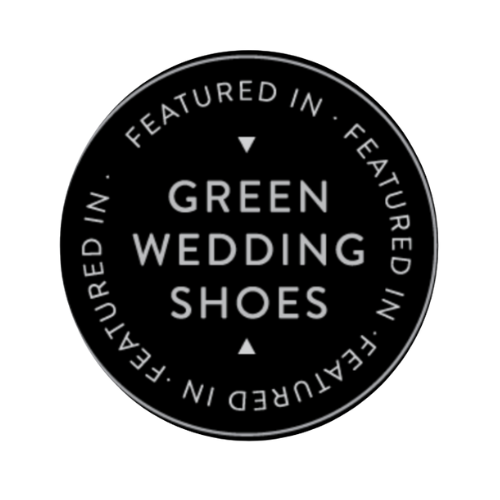 green wedding shoes logo