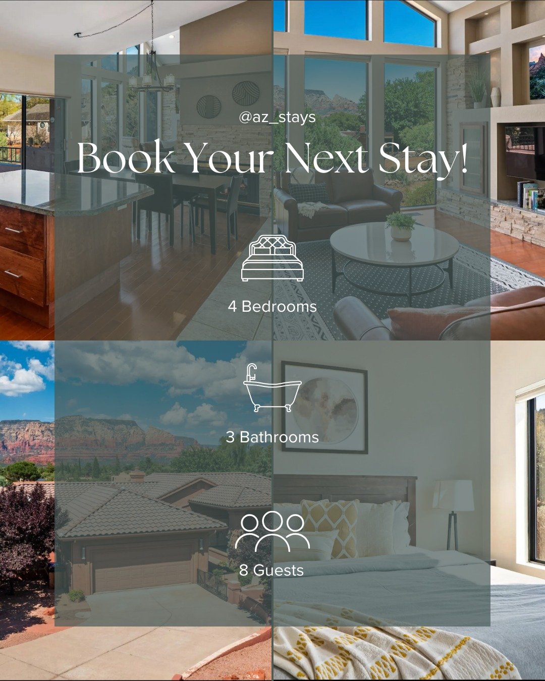 Looking for the perfect winter getaway for the whole family? ❄️🏡
This beautiful Sedona retreat sleeps up to 8 guests and has all the space, comfort, and cozy touches you need to relax, reconnect, and explore the magic of the season.

From crisp morn