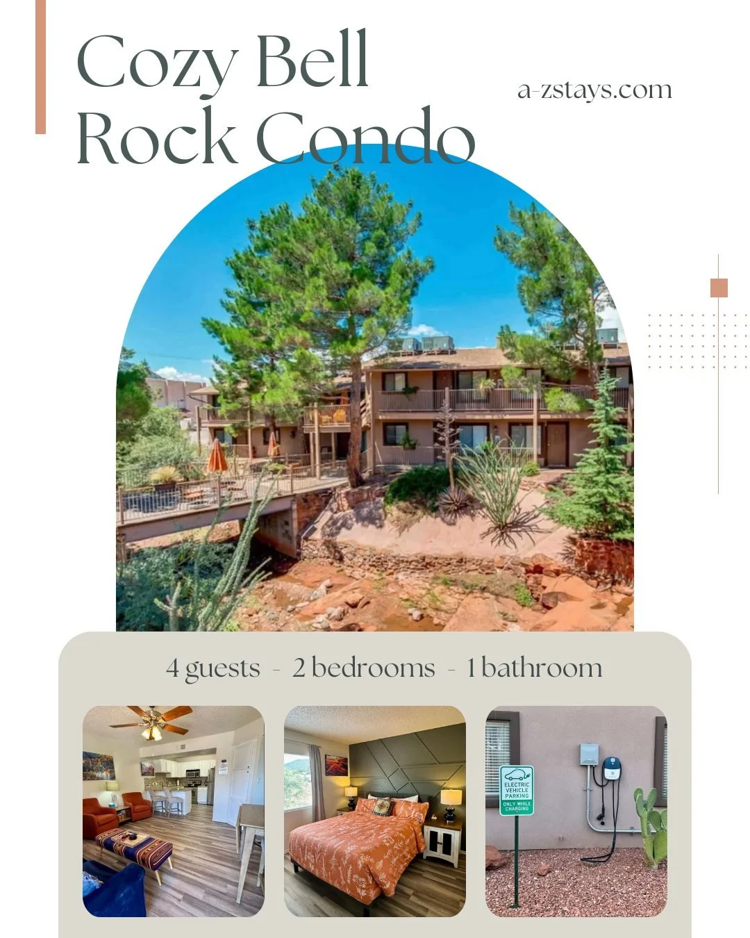 Looking for a Sedona escape that&rsquo;s just the right size? This A-Z Stays favorite is ideal for up to 4 guests, perfect for a small family trip or a relaxing getaway with your favorite person. 💛

Enjoy a comfortable, thoughtfully designed space w