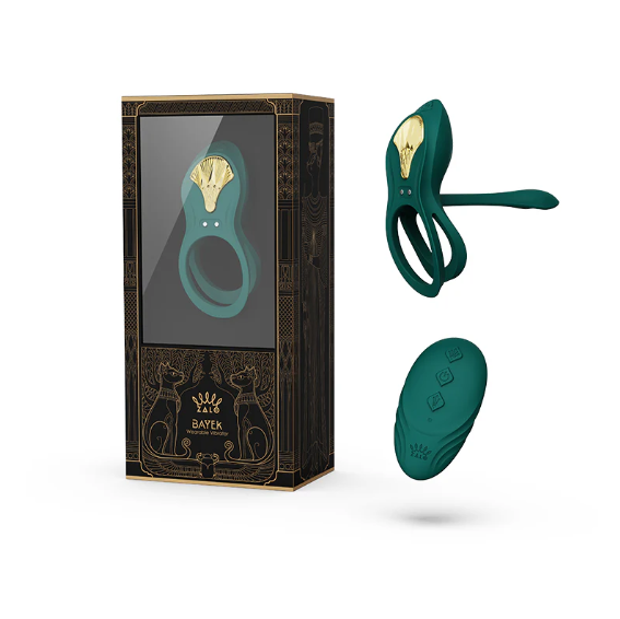 *COMING SOON * Bayek Vibrating Couples’ Ring - Emerald Green