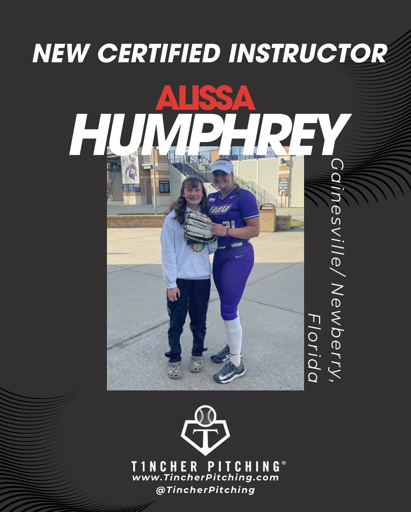 🚨🚨New Instructor Alert!🚨🚨

Alissa joins us from the Gainesville, Florida area. 

Learn more about her and all our other instructors at TincherPitching.com/instructors/ 

#TincherPitching #TincherMade #Softball Pitching #SoftballInjuries #Pitching