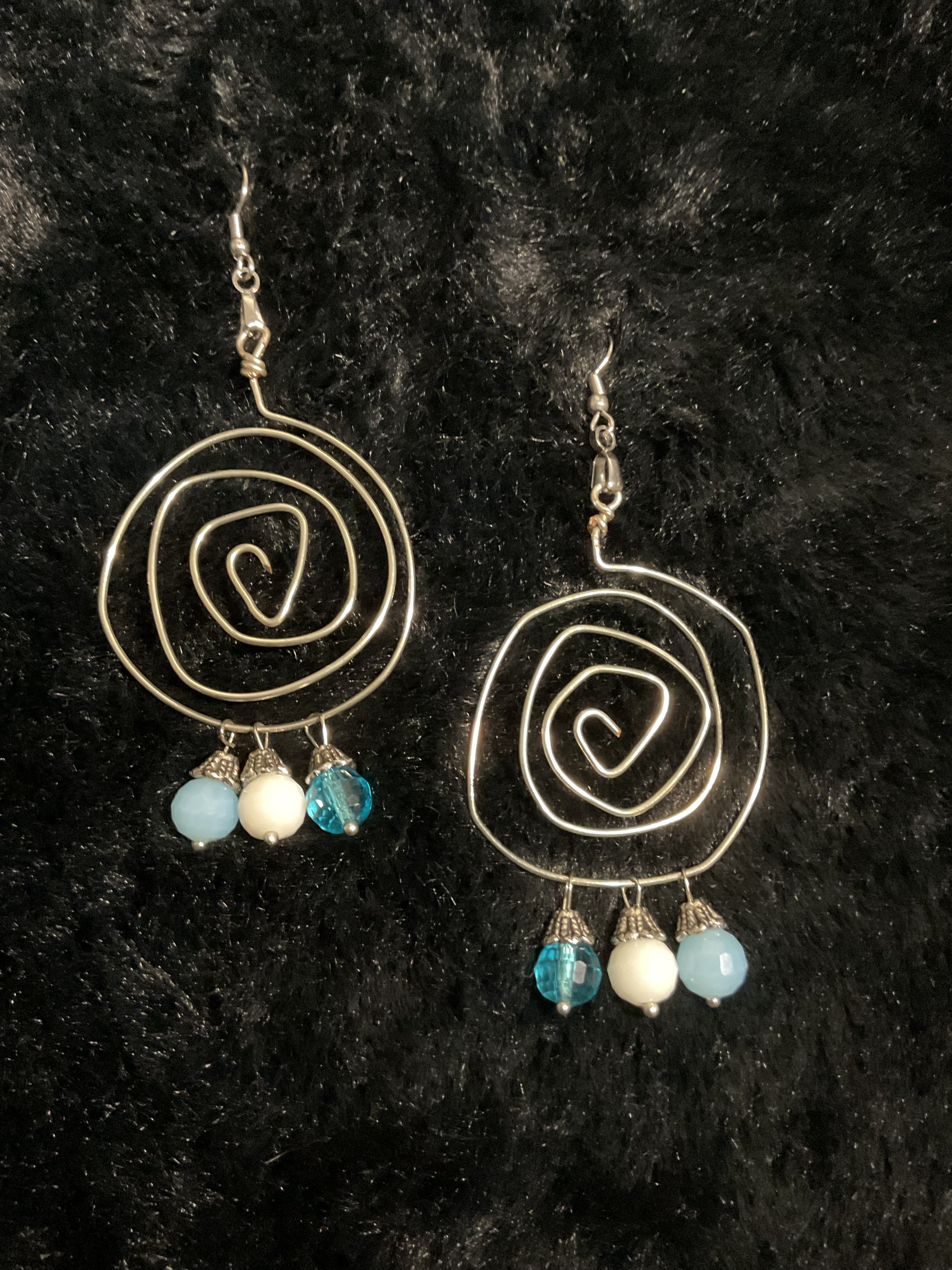 Artistic Spiral Removable Charm Earrings