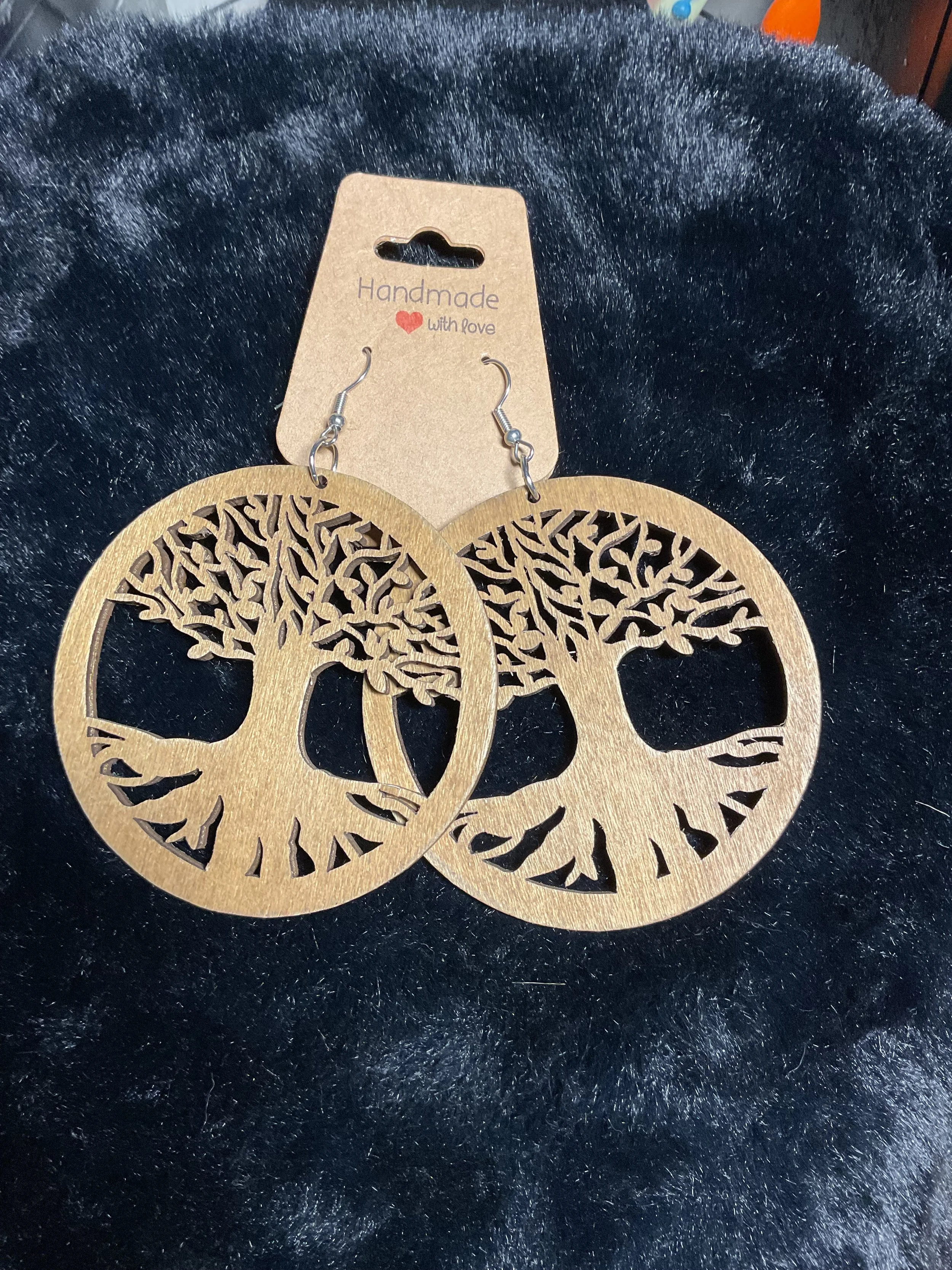 Tree of Life Wooden Earrings