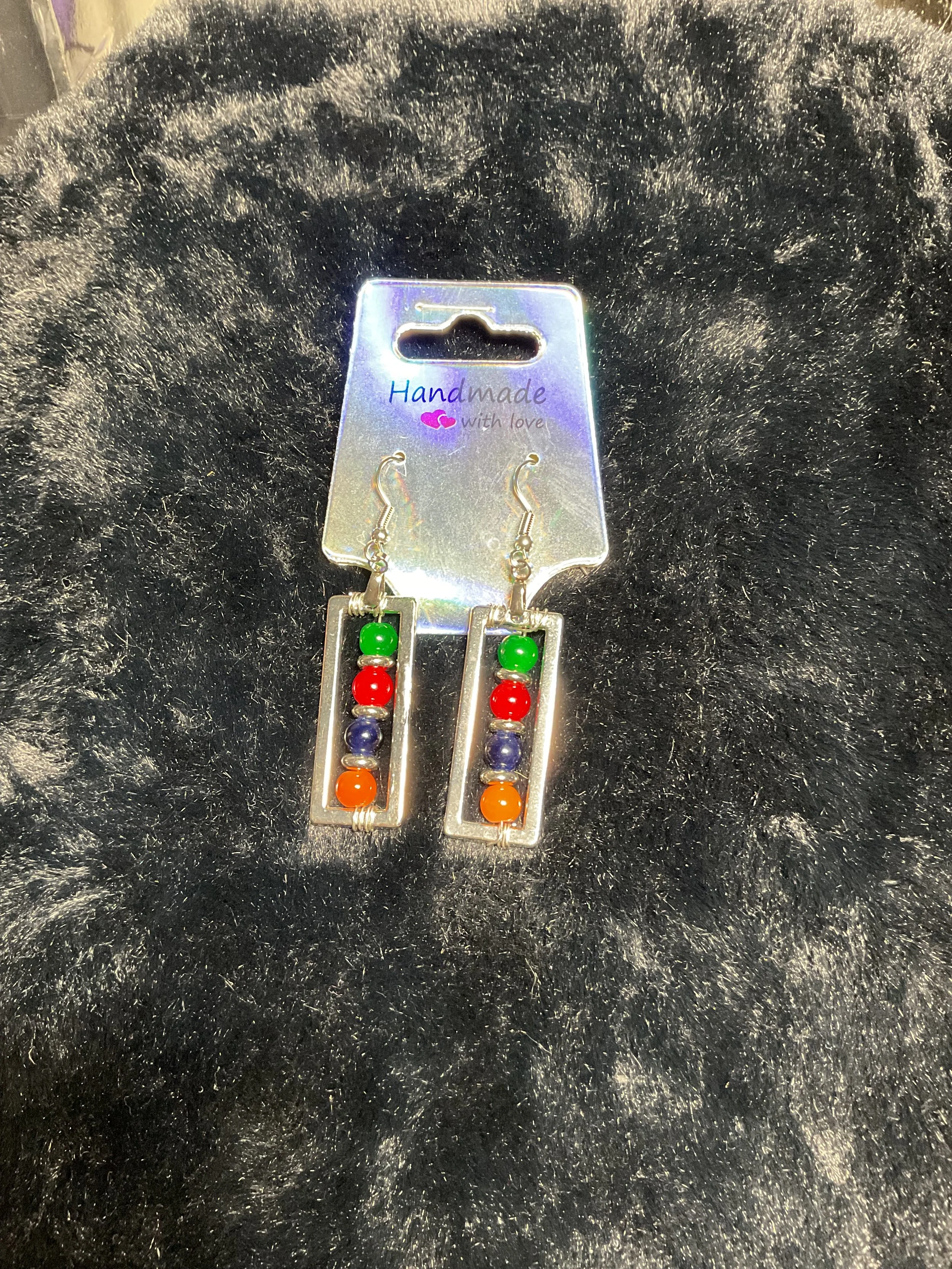 Handmade Colorful Statement Earrings