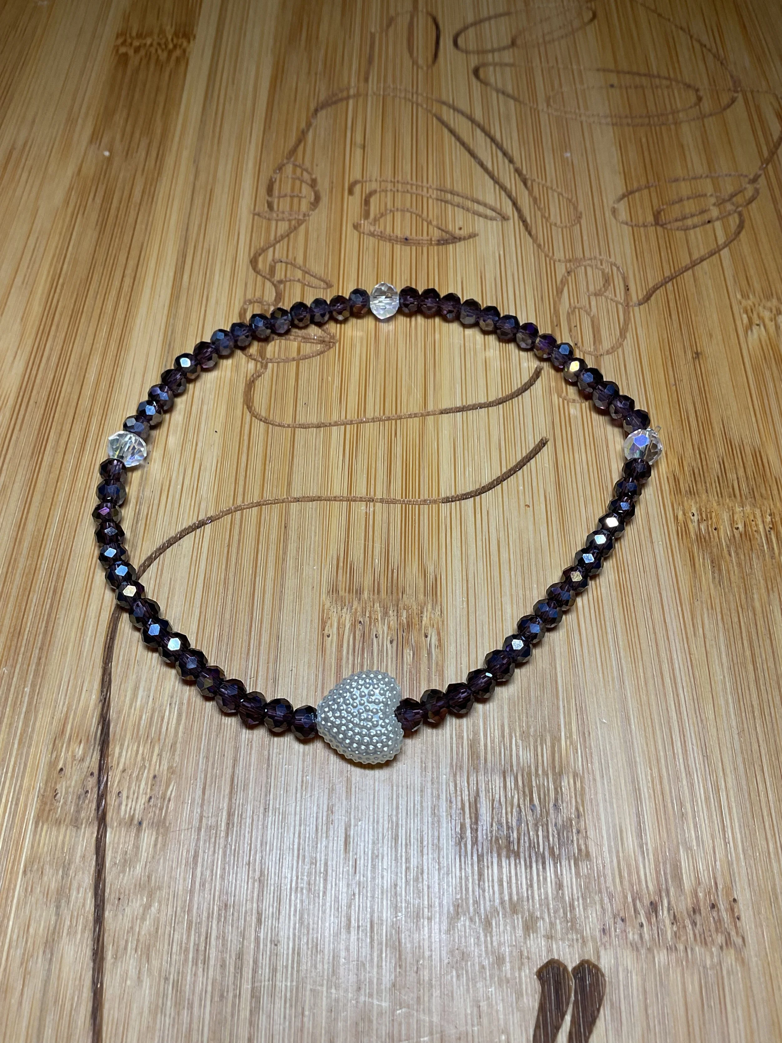 Elegant Sparkle Beaded Stretch Anklet