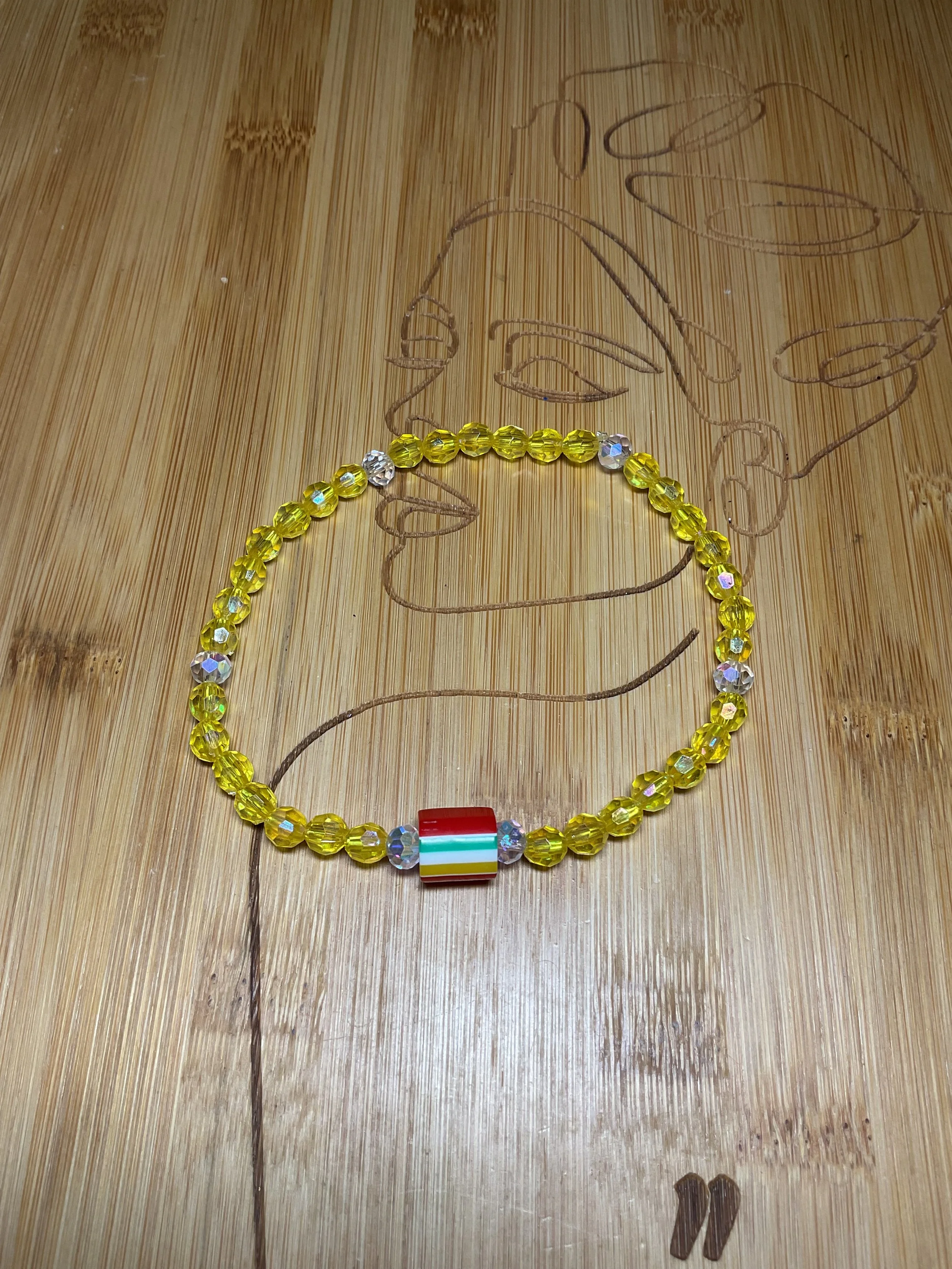 Radiant Yellow Stretch Anklet