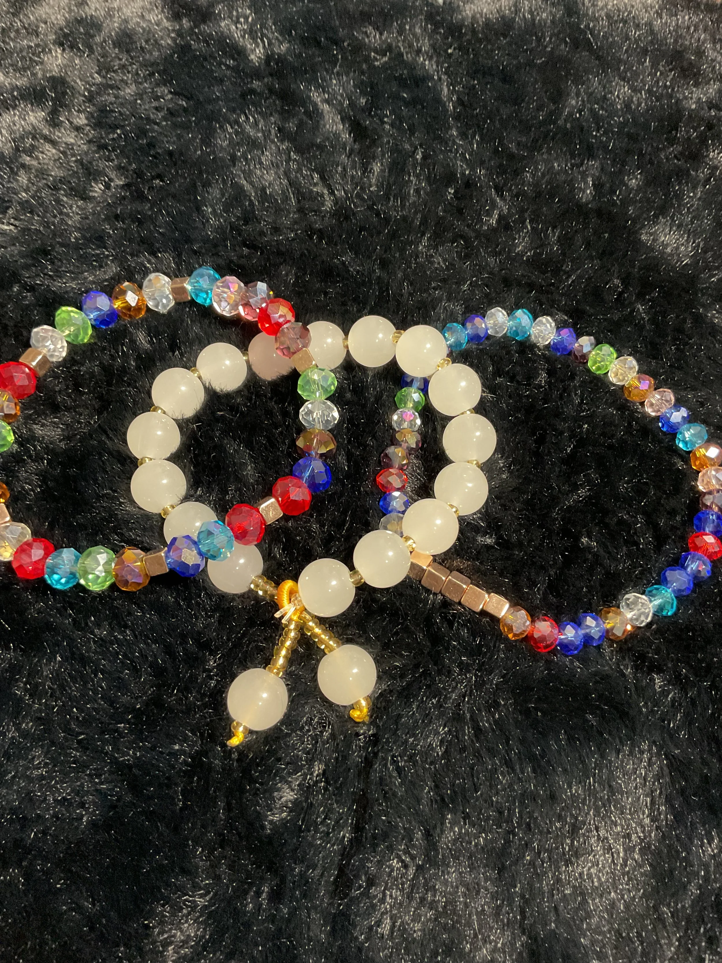 Multicolor Bead Bracelet Set