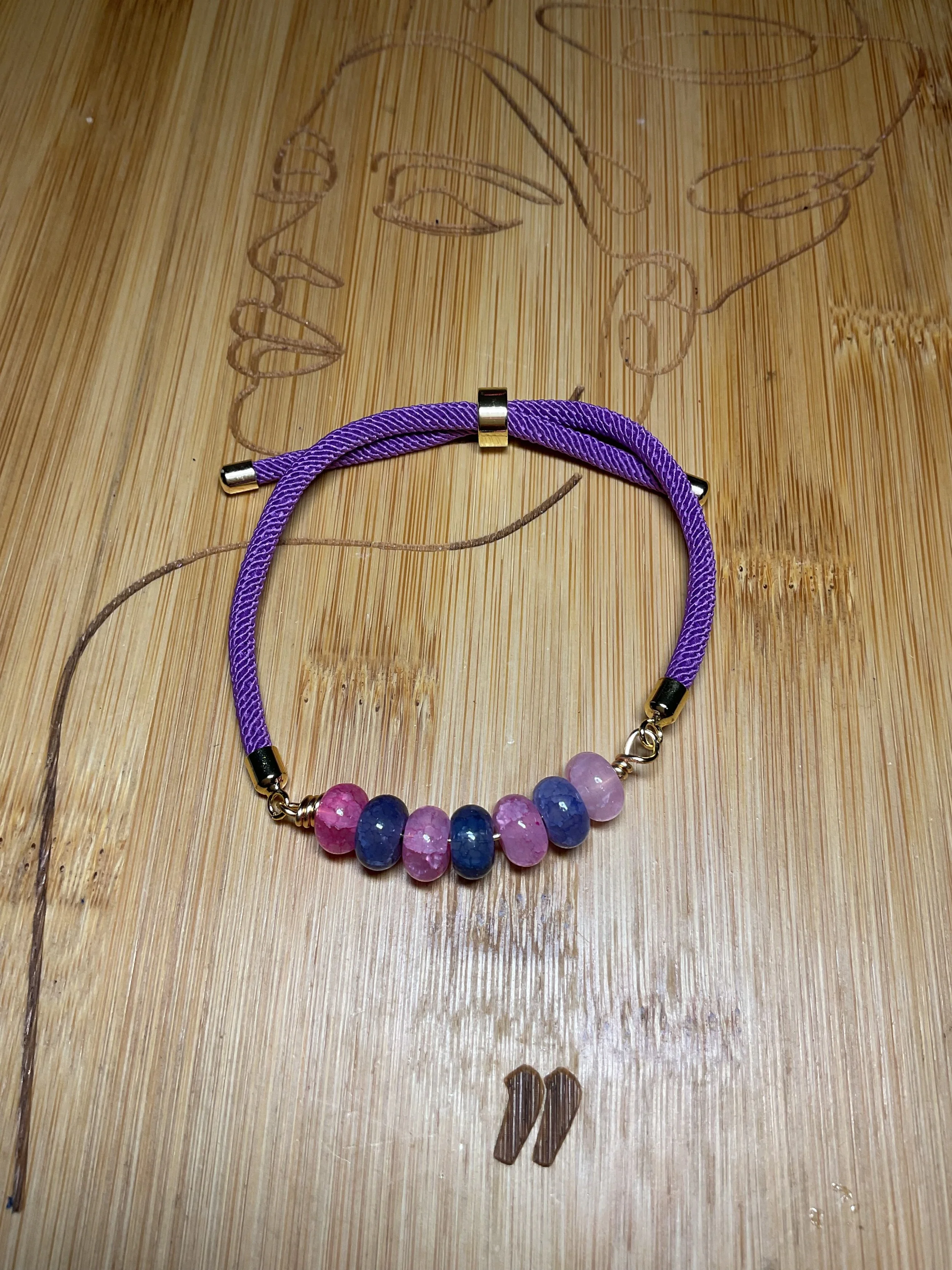 Vibrant Gemstone Charm Bracelet