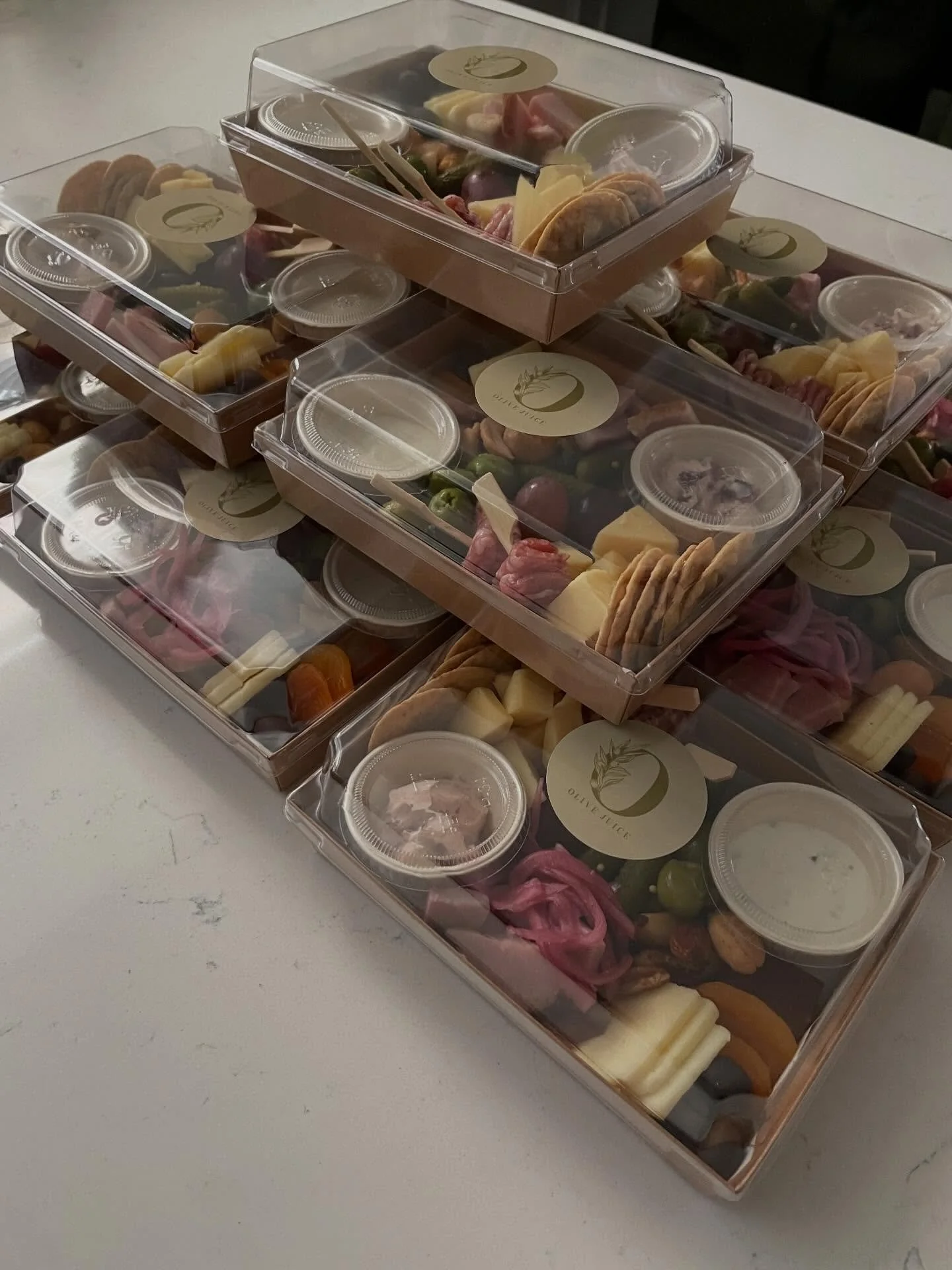 Spreading a little bit of delicious JOY with these little charcuterie boxes all over town! #charcuterie #togo #denver #delicious #holidayjoy #snacks #cheese #sogood