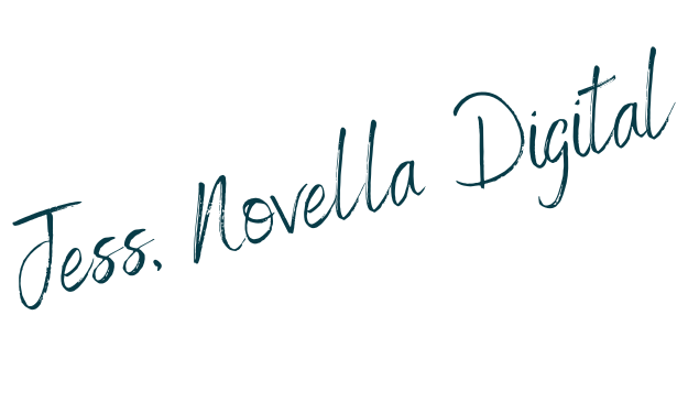 Text reading 'Jess. Novella Digital'