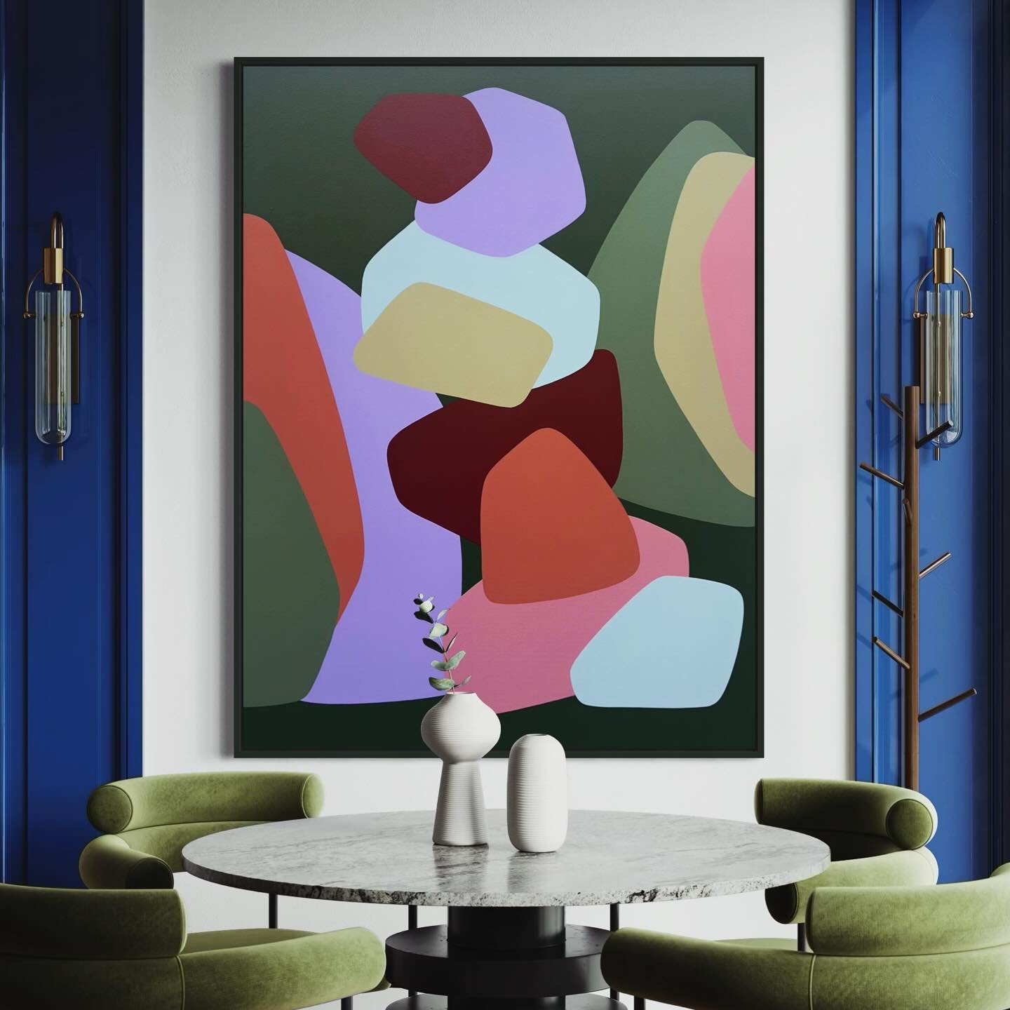 She&rsquo;s back to her OG colour palette&hellip;
This big lady (like all the others I&rsquo;ve created in the last month) will be showing (and available) at the Inner West Art Fair, October 17&ndash;19 at Williamstown Town Hall.
Come by and check ou