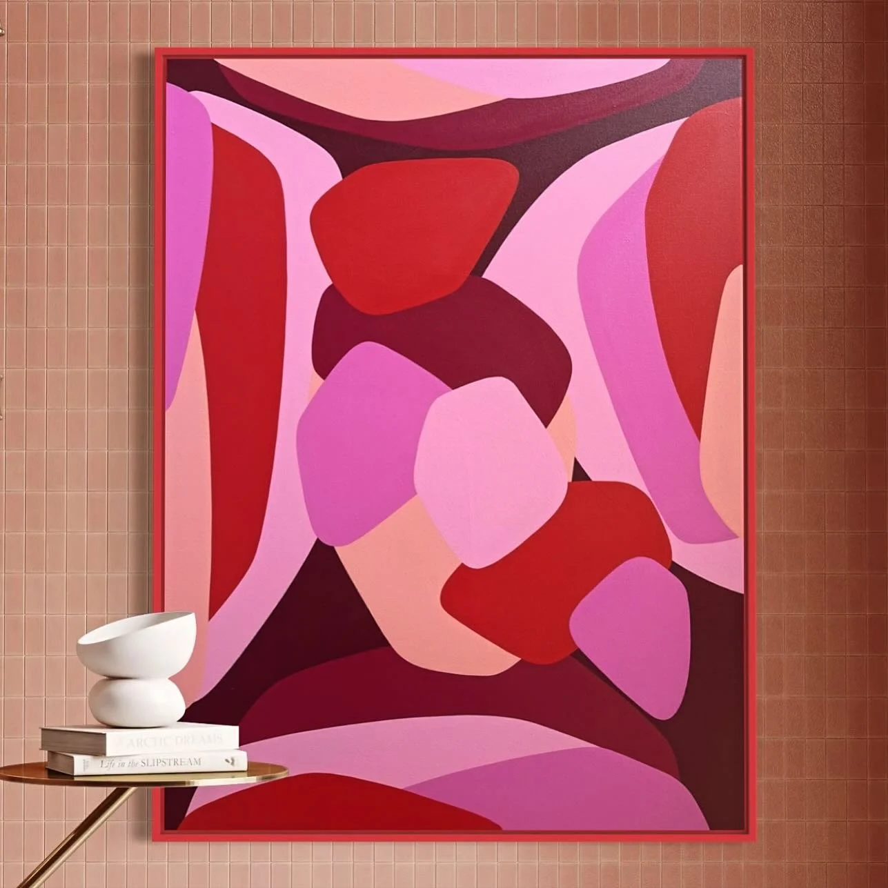 A little flirty, a little flexible - hang her any way you like. Your wall, your rules. 
💋 💋 💋 

&lsquo;Don&rsquo;t Look At Me Like That&rsquo;
30 x 40 inches 
Acrylic on stretched canvas 
Framed 
🟢 Available at @inner_west_art_fair 

#innerwestar