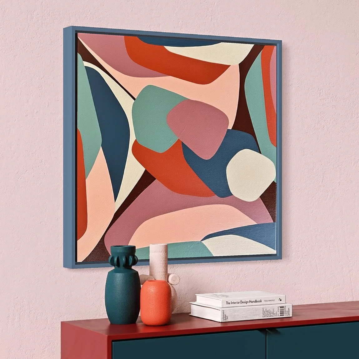 &lsquo;Cha Cha Cha&rsquo;
16 x 16 inches
Acrylic on stretched canvas 
Framed 
🟢 Available @ @inner_west_art_fair 

#innerwestartfair #melbourneart #australianartist #interiordesign #midcenturymodern #abstractart #contemporaryart
