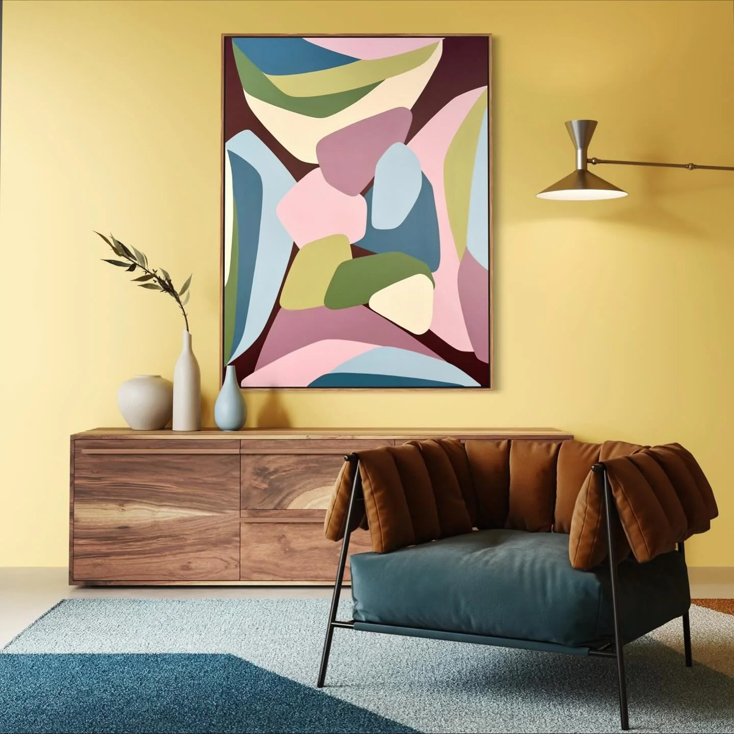 Kicking off my end-of-year commissions with this first piece! I&rsquo;m absolutely in love with the colour palette my collector chose to complement the other artworks in their home.

Want one? Get in quick. I&rsquo;ve got one (possibly two) spots lef