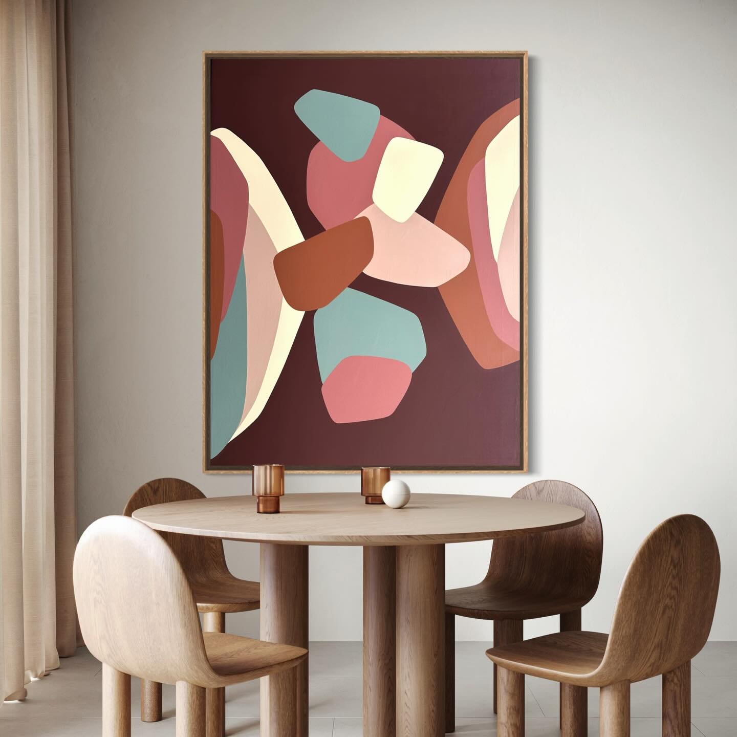 &lsquo;You Were Saying&rsquo;
124 cm x 161 cm 
Acrylic on stretched canvas
Framed in Tasmanian Oak
🟢 Available

#midcenturymodern #abstractart #contemporaryart #melbourneartist #minimalism