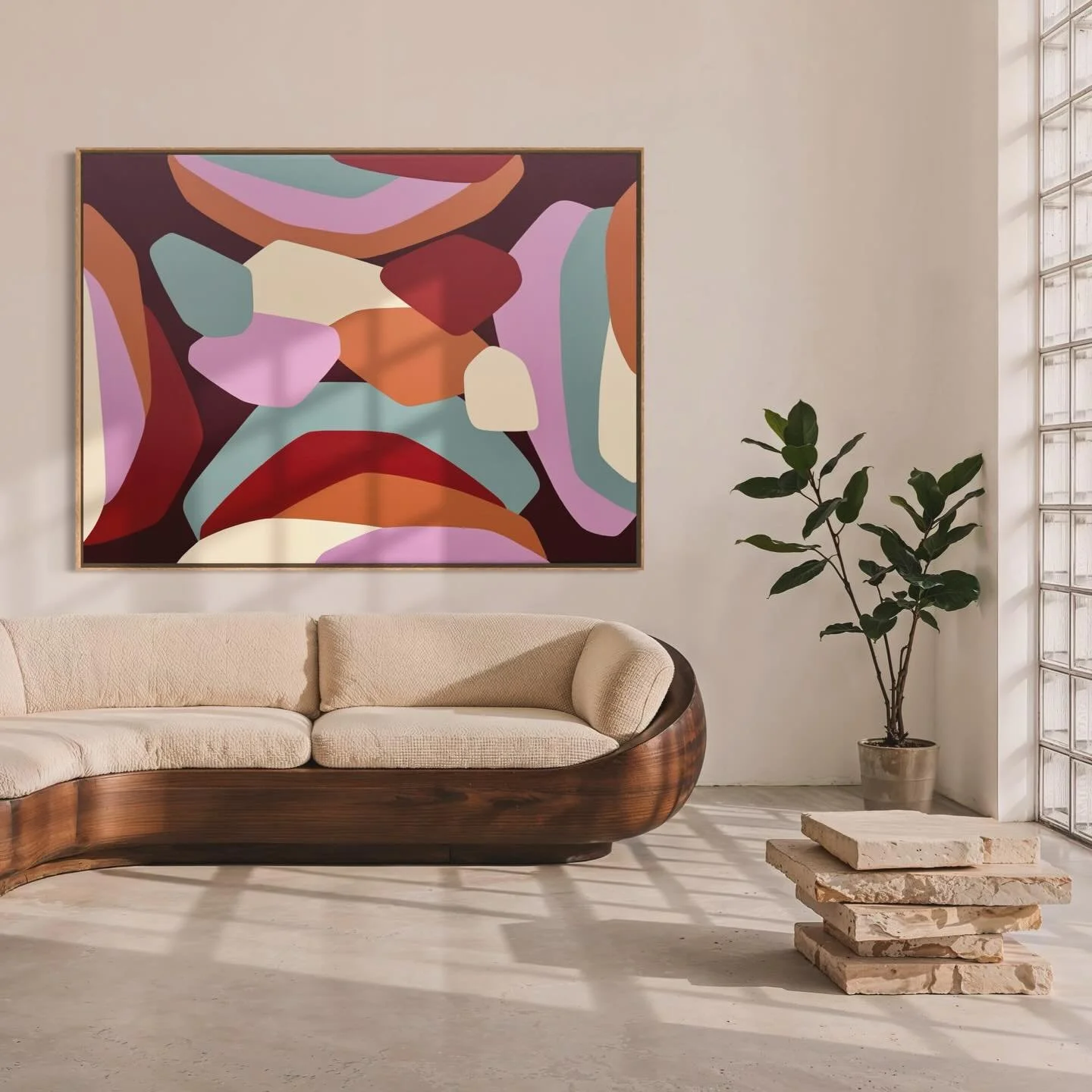 Another big commish in the bag. 
124 x 161 cm 
Acrylic on stretched canvas 
Framed in Tasmanian Oak
Commission

#midcenturymodern #abstractart #contemporyart #australianart melbourneartist