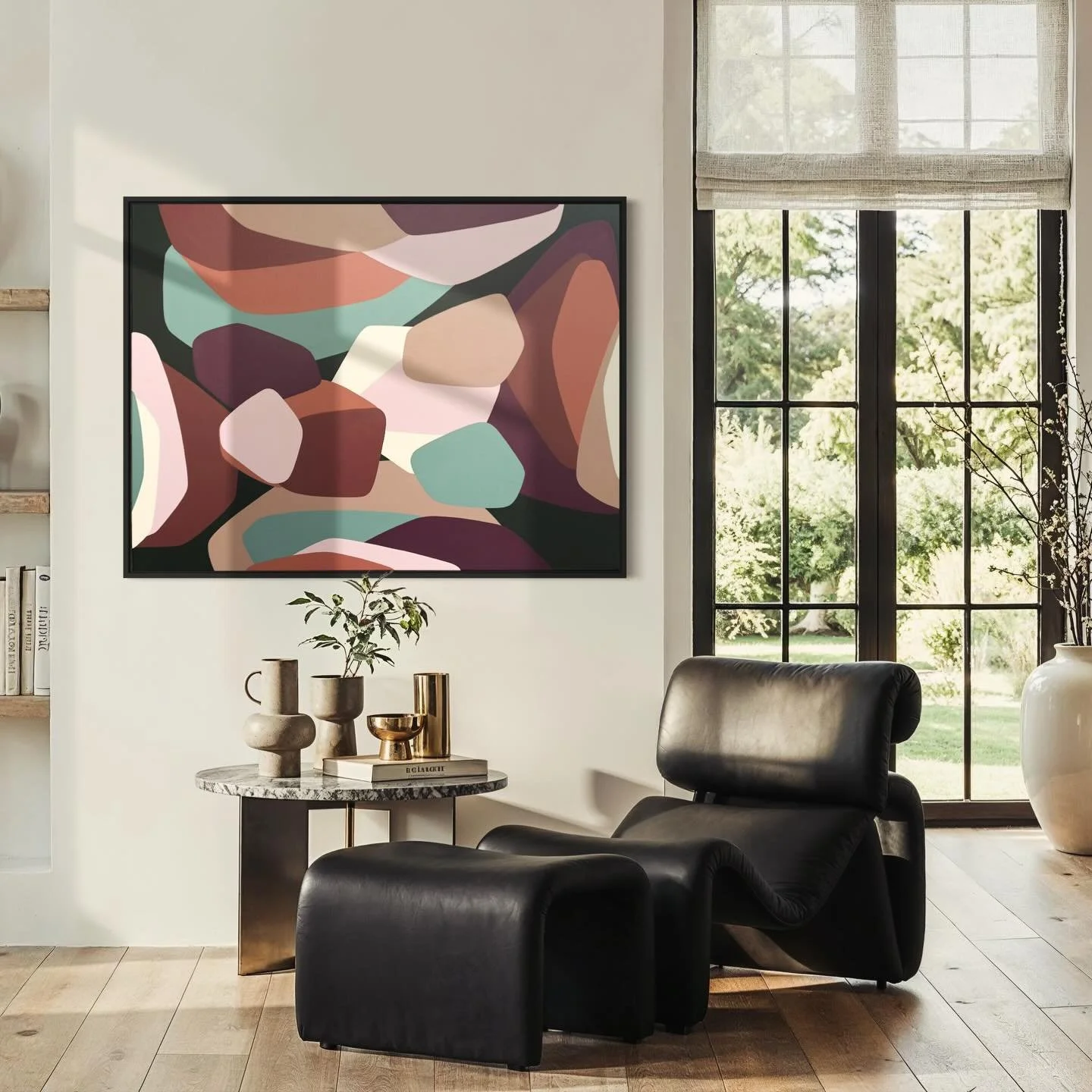 &lsquo;You Go First&rsquo;
36 x 48 inches 
Acrylic on stretched canvas 
Framed
🟢 AVAILABLE 
#midcenturymodern #abstractart #contemporyart #australianart #melbourneartist