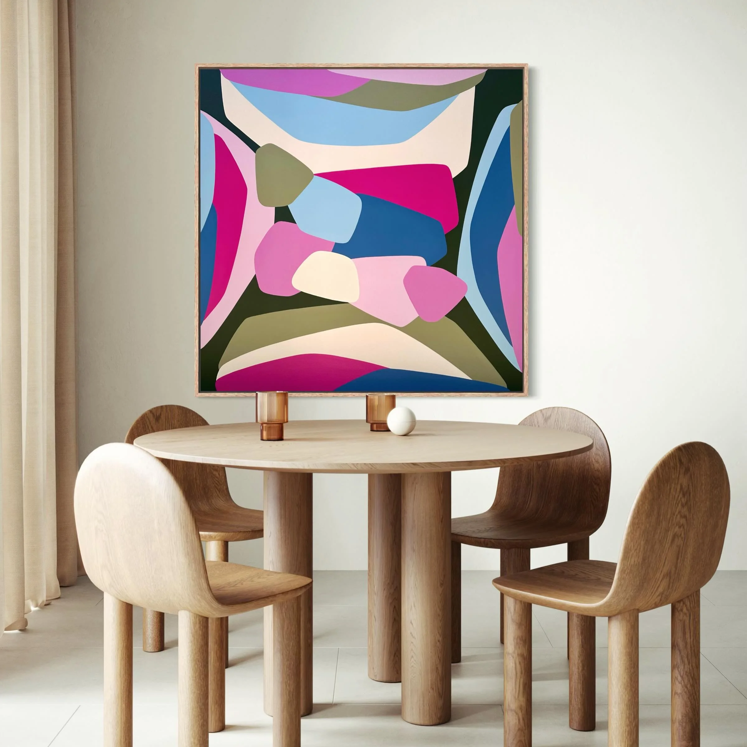 40 x 40 inches 
Acrylic on stretched canvas
Framed in Tasmanian Oak
COMMISSION

#midcenturymodern #abstractart #contemporyart #australianart #melbourneartist