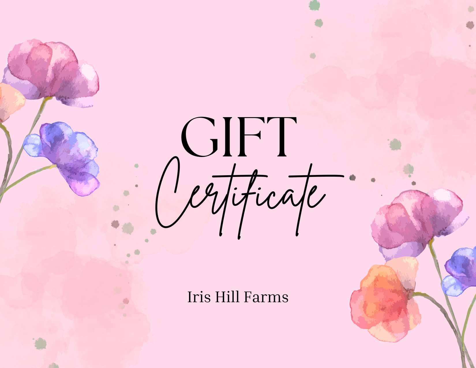 Gift certificate
