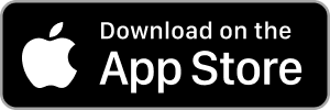 Black rectangular button with white Apple logo and text 'Download on the App Store'