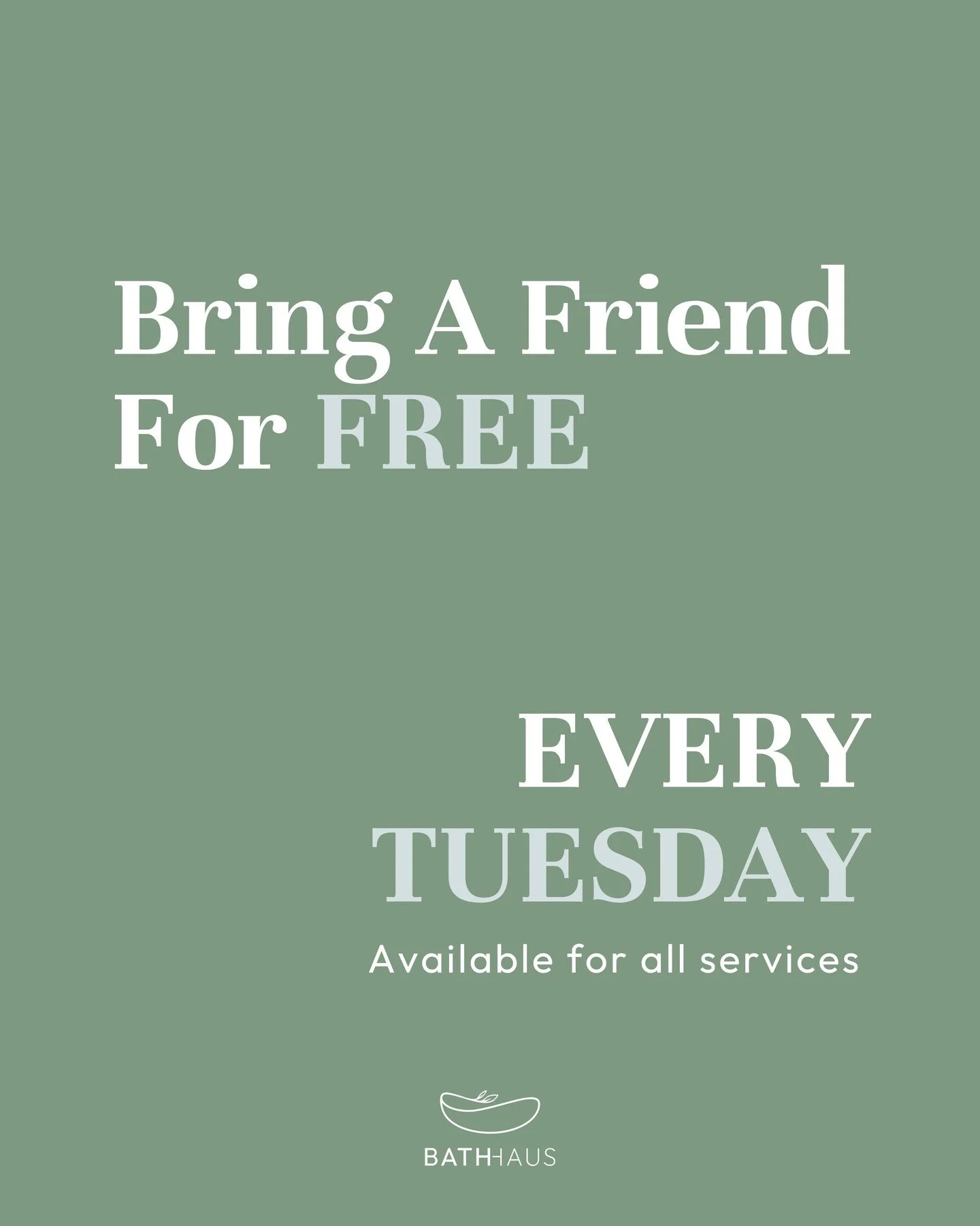 Tuesdays are better together.
Bring a friend for free every Tuesday and share the warmth, the cold plunge courage, and a little mid-week reset &mdash; on us.

BOOK YOUR SESSION | LINK IN BIO

#bathhaus #bathhauscronulla #bathhausrecovery #sydneyrecov