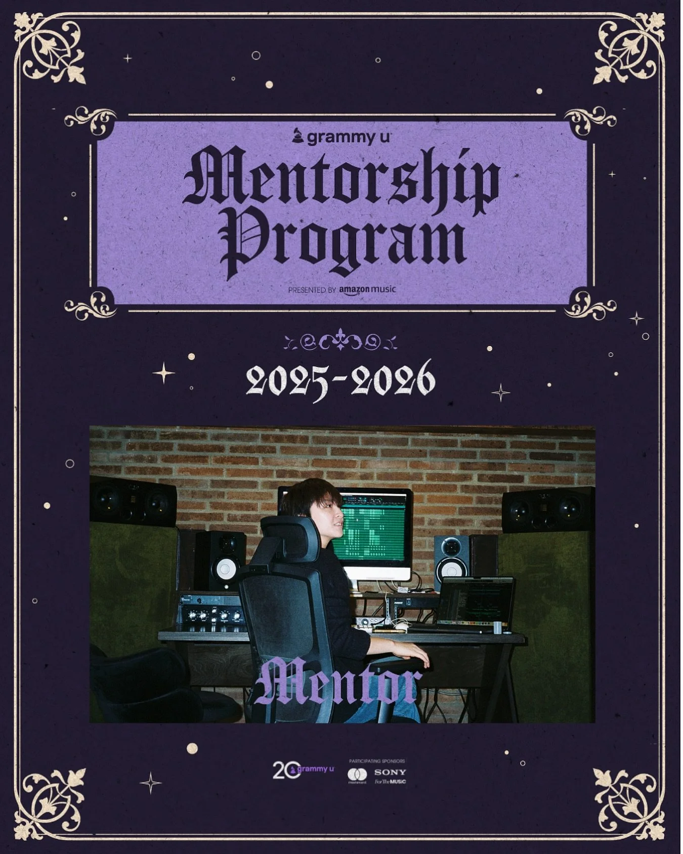 Honored to be part of the Grammy U Mentorship Program as a mentor this year. I always wished I had a mentor when I first started my career in the music industry, now I get to be that person for the next generation of musicians 🫡

@recordingacademy @