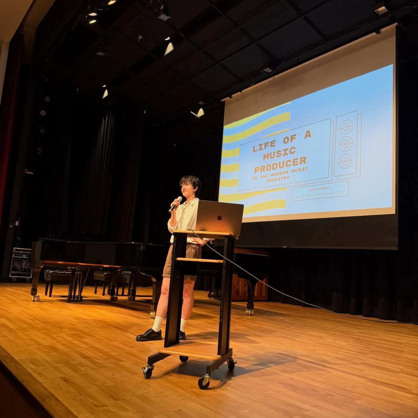 It was a huge honor to present a talk for Cal Poly Pomona music department! @cppmusicdept 

Thank you Chrissy @datachild my formal Berklee professor, for inviting me to share my experiences and insights with students about the music industry. 

I&rsq