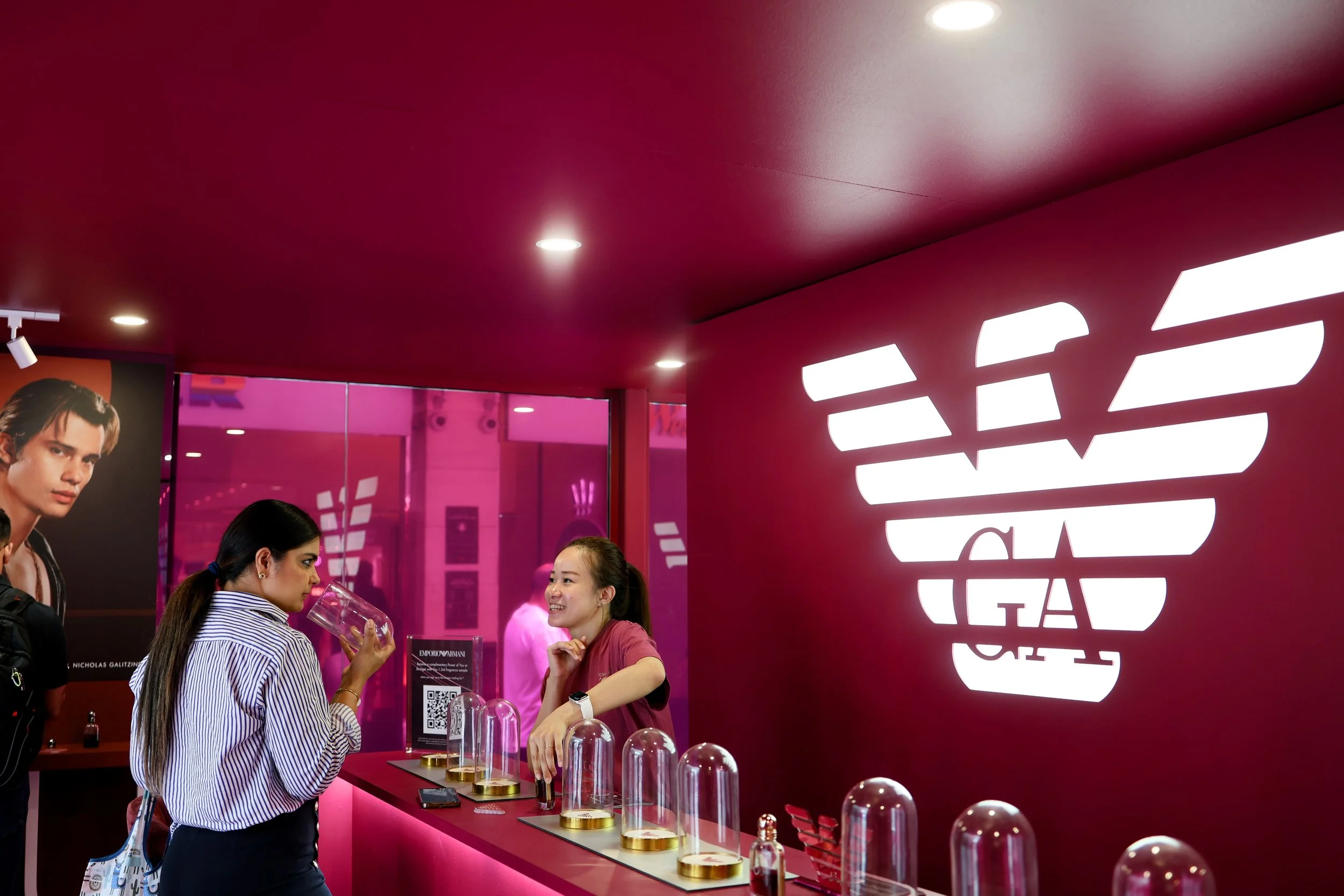 Armani brand activation photo booth experience by No Filter Photo Booth Sydney